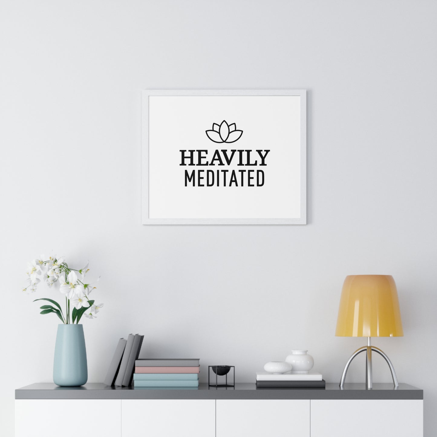 Horizontal Framed Poster - YOGA SANTA