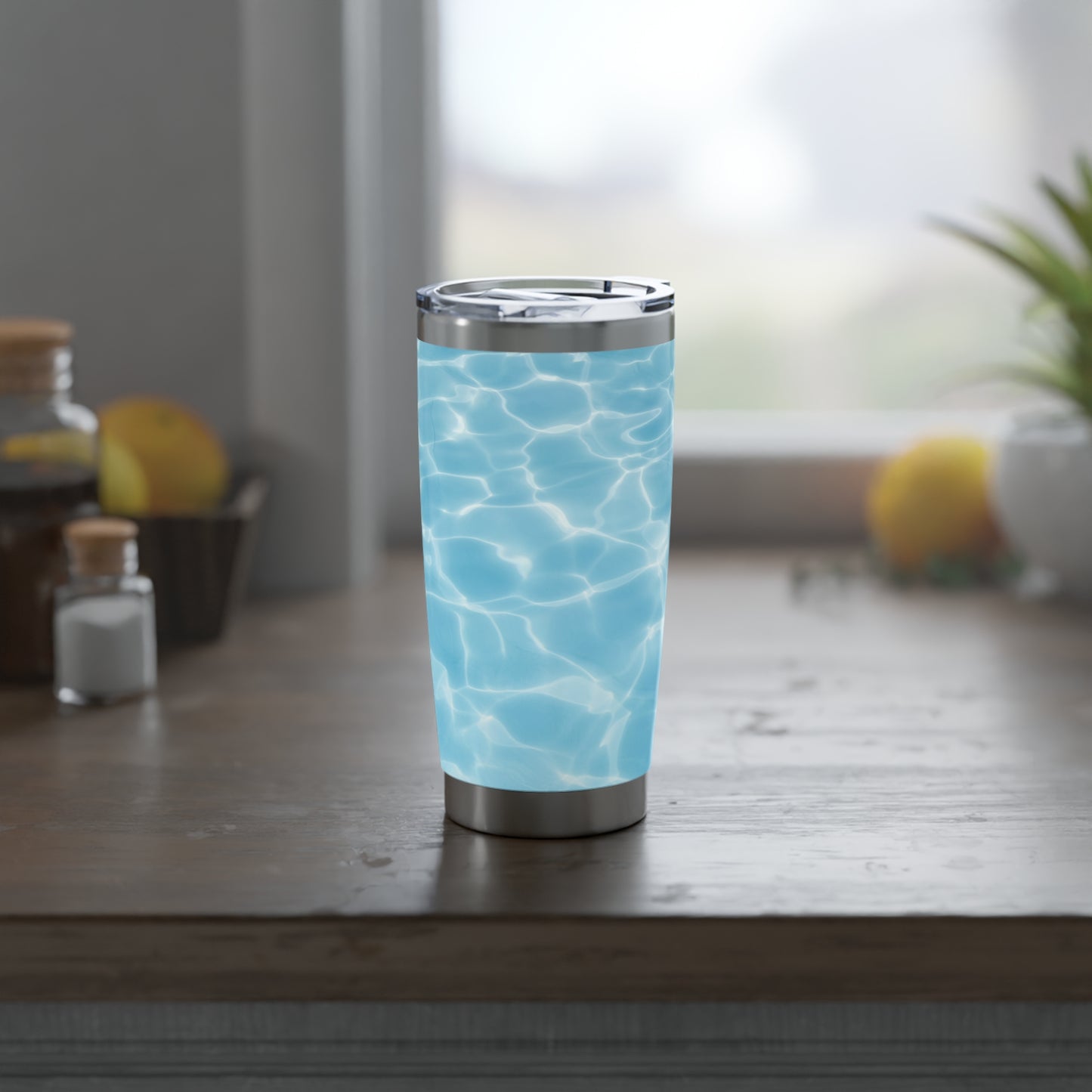 MEERWASSER SOMMER POOL URLAUB • Thermo-Reisebecher XL • 590 ml • Tumbler Vagabond