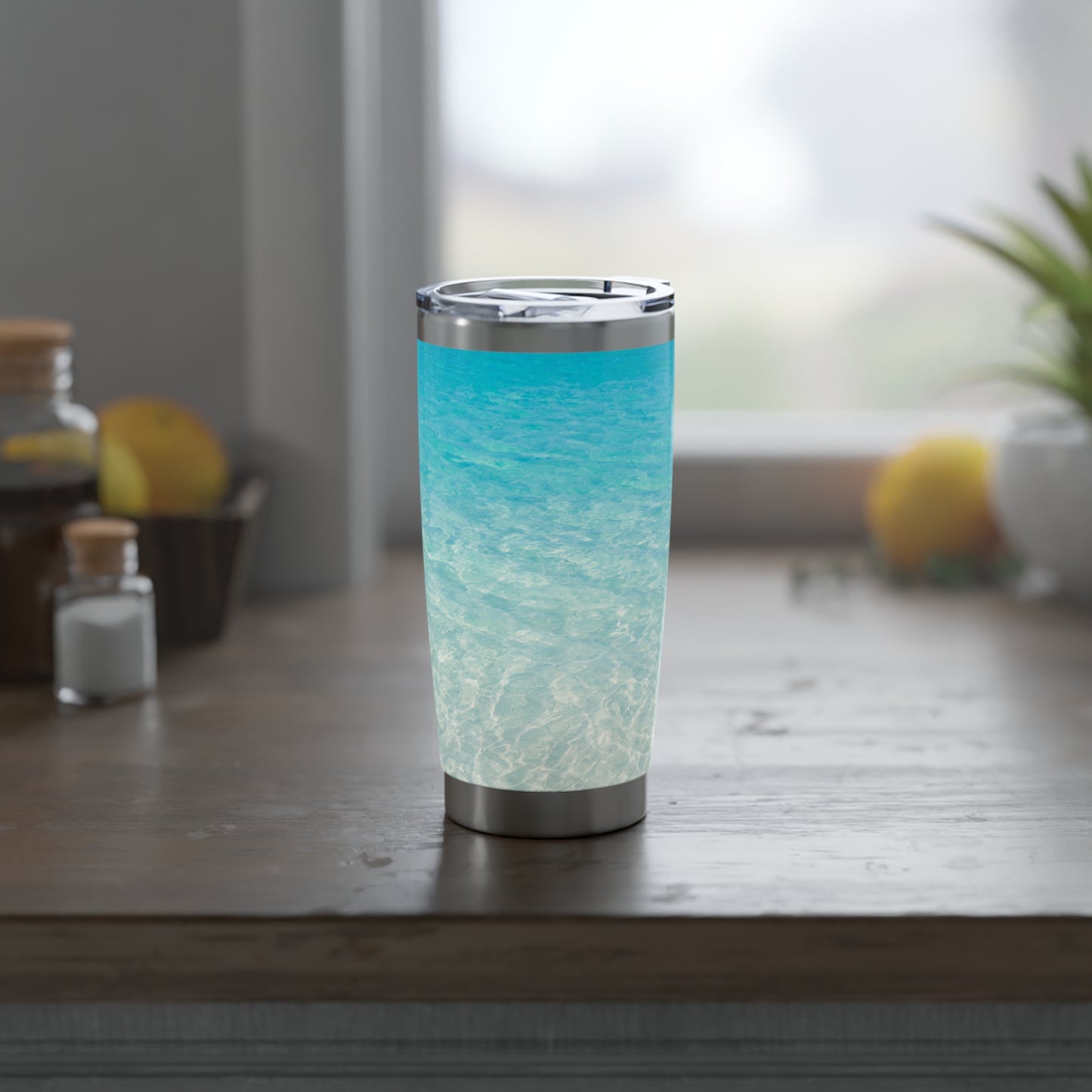 MEER STRAND URLAUBSMOTIV • Thermo-Reisebecher XL • 590 ml • Tumbler Vagabond