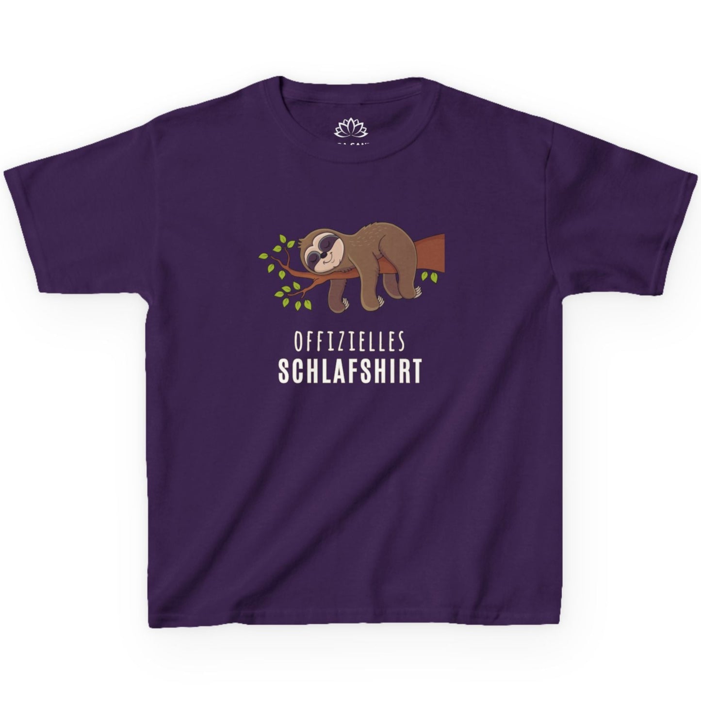 OFFIZIELLES SCHLAFSHIRT FAULTIER SLOT SÜß NIEDLICH COMIC • Pijama Schlafoberteil Oversize Kinder T-Shirt Mädchen Jungen • BIO Baumwolle 🌿