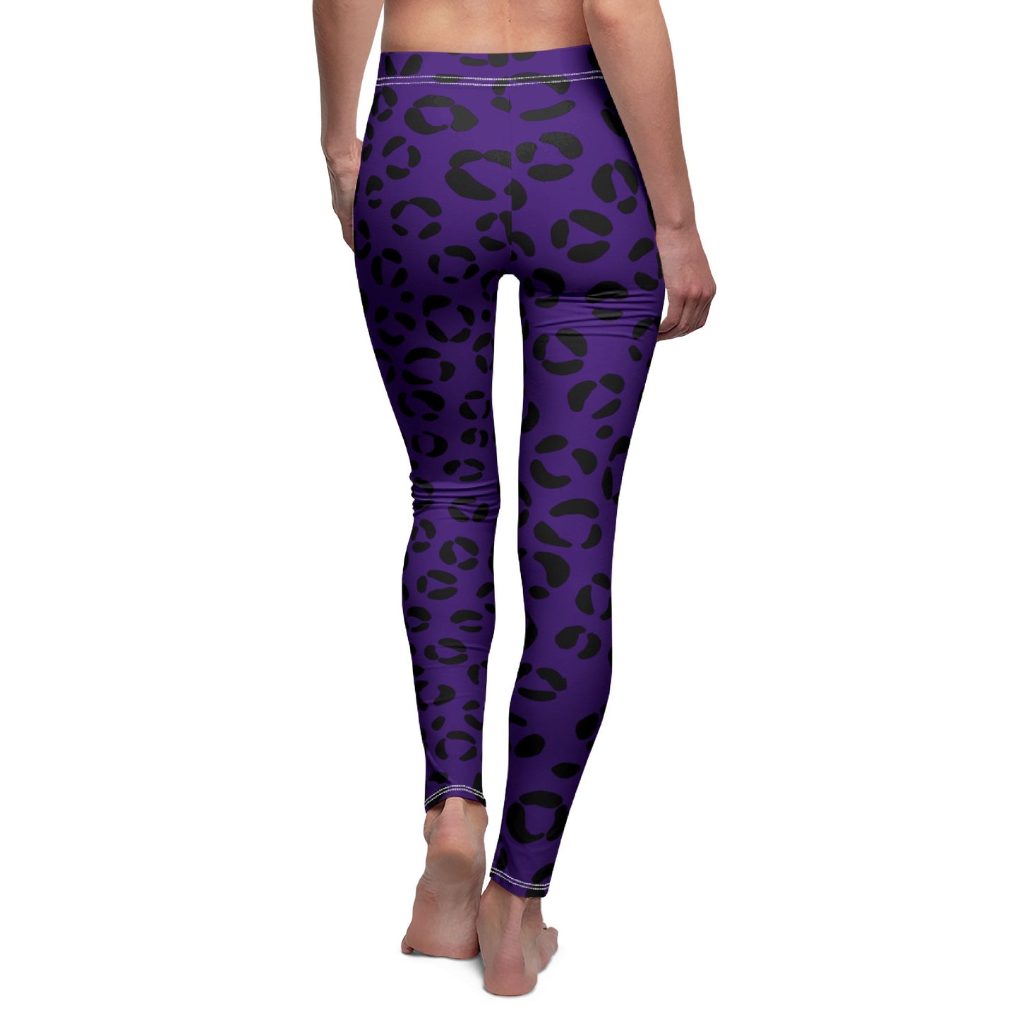 LILA LEOPARDEN ANIMAL PRINT • Violette Leggings für Sport & Alltag