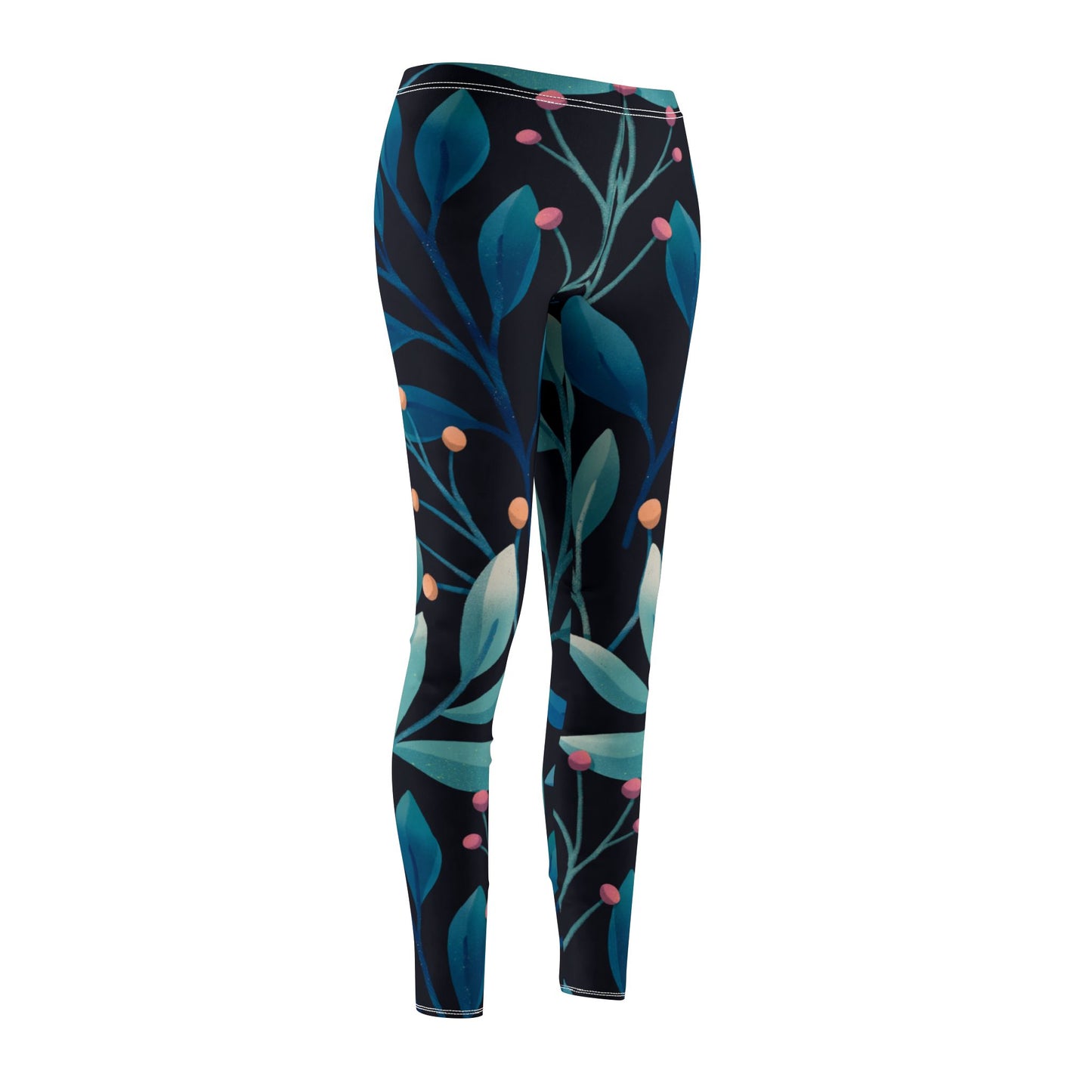 BLUMENMUSTER PFLANZENBLÄTTER DSCHUNGEL Damen Leggings • Beste Leggings für Sport & Alltag