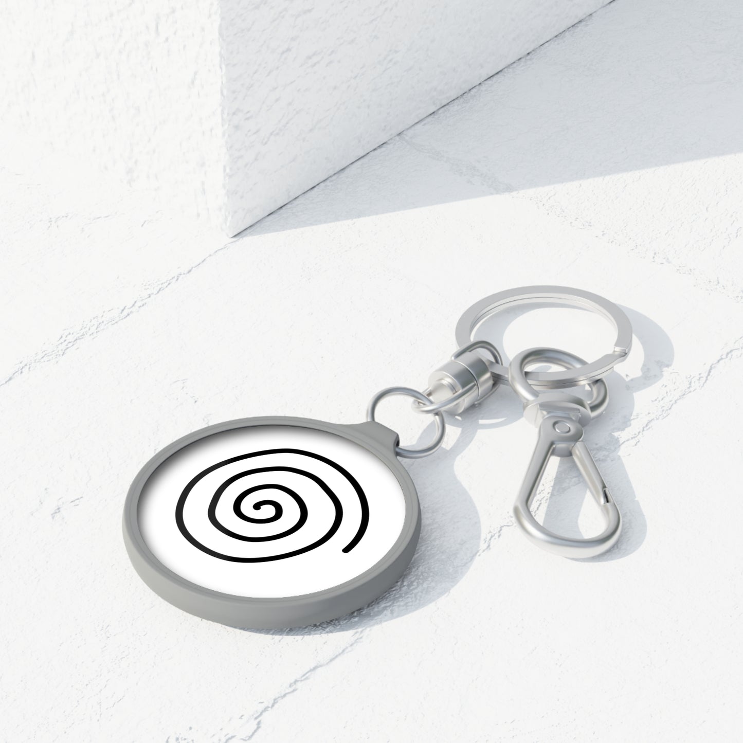 SPIRALE - SPIRITUELLES SYMBOL • Edler Luxus Schlüsselanhänger mit Karabiner für Frauen & Männer
