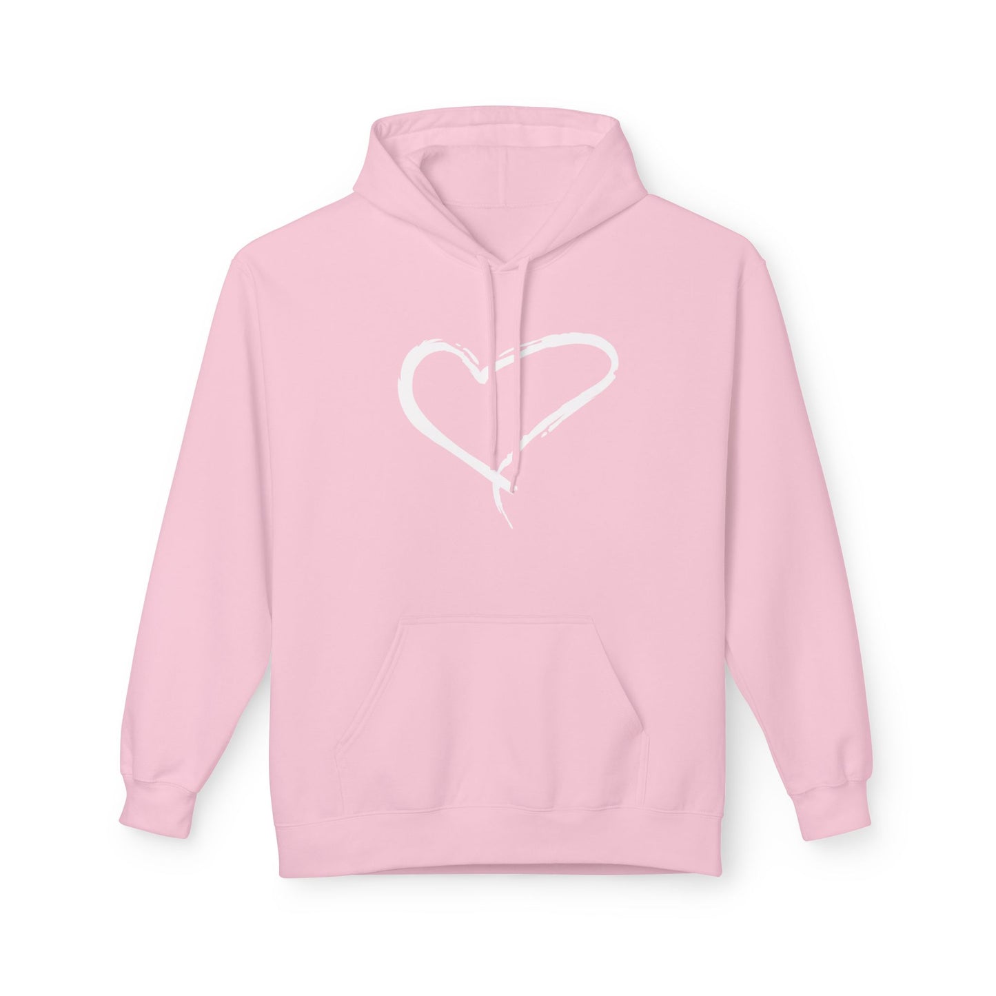 HERZ HERZCHEN BILD LIEBESBEWEIS LIEBESBOTSCHAFT ZEICHNUNG • Kuschelweicher Hoodie für Damen & Herren • Baumwolle 🌿