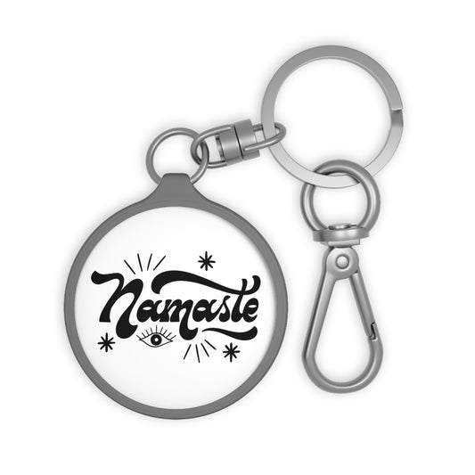 NAMASTE - ALLSEHENDES AUGE • Edler Luxus Schlüsselanhänger mit Karabiner für Frauen & Männer