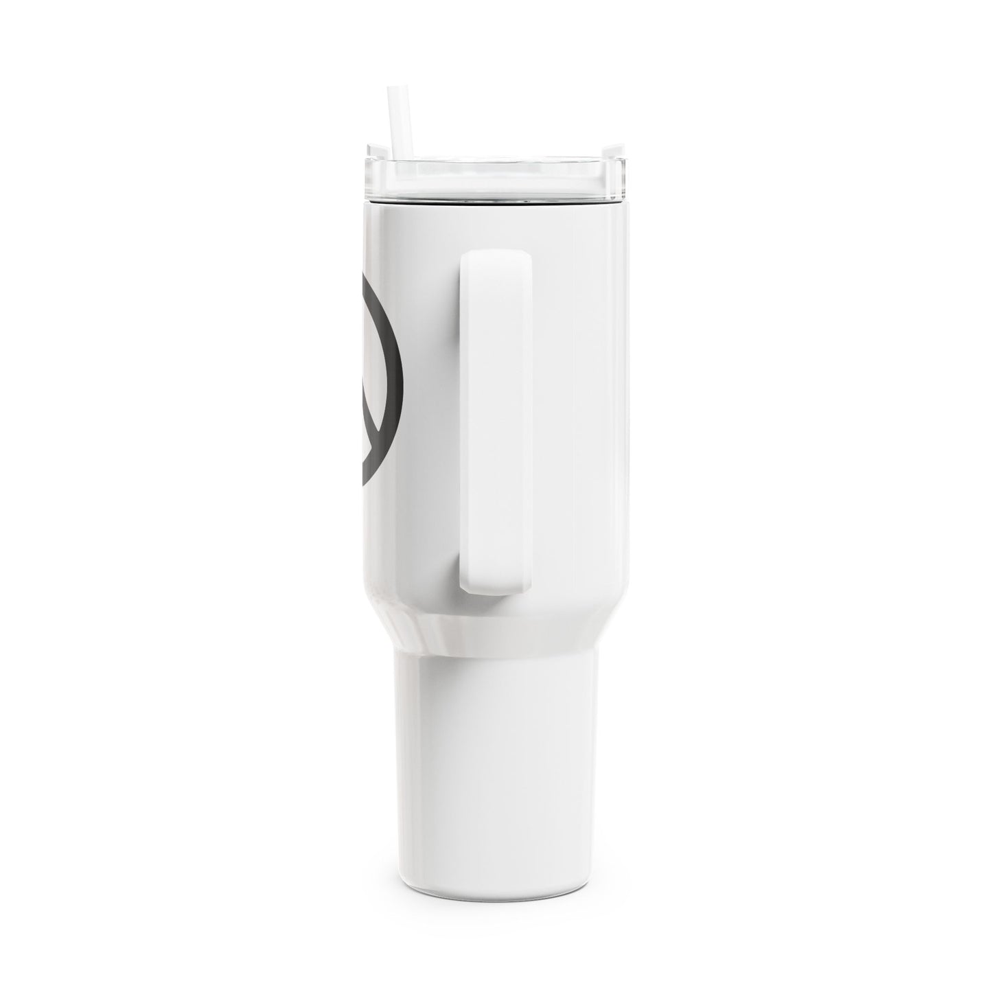 PEACE ZEICHEN SYMBOL FÜR FRIEDEN • Tumbler mit Henkel & Strohhalm • XXL Reisebecher 1,2L - YOGA SANTA