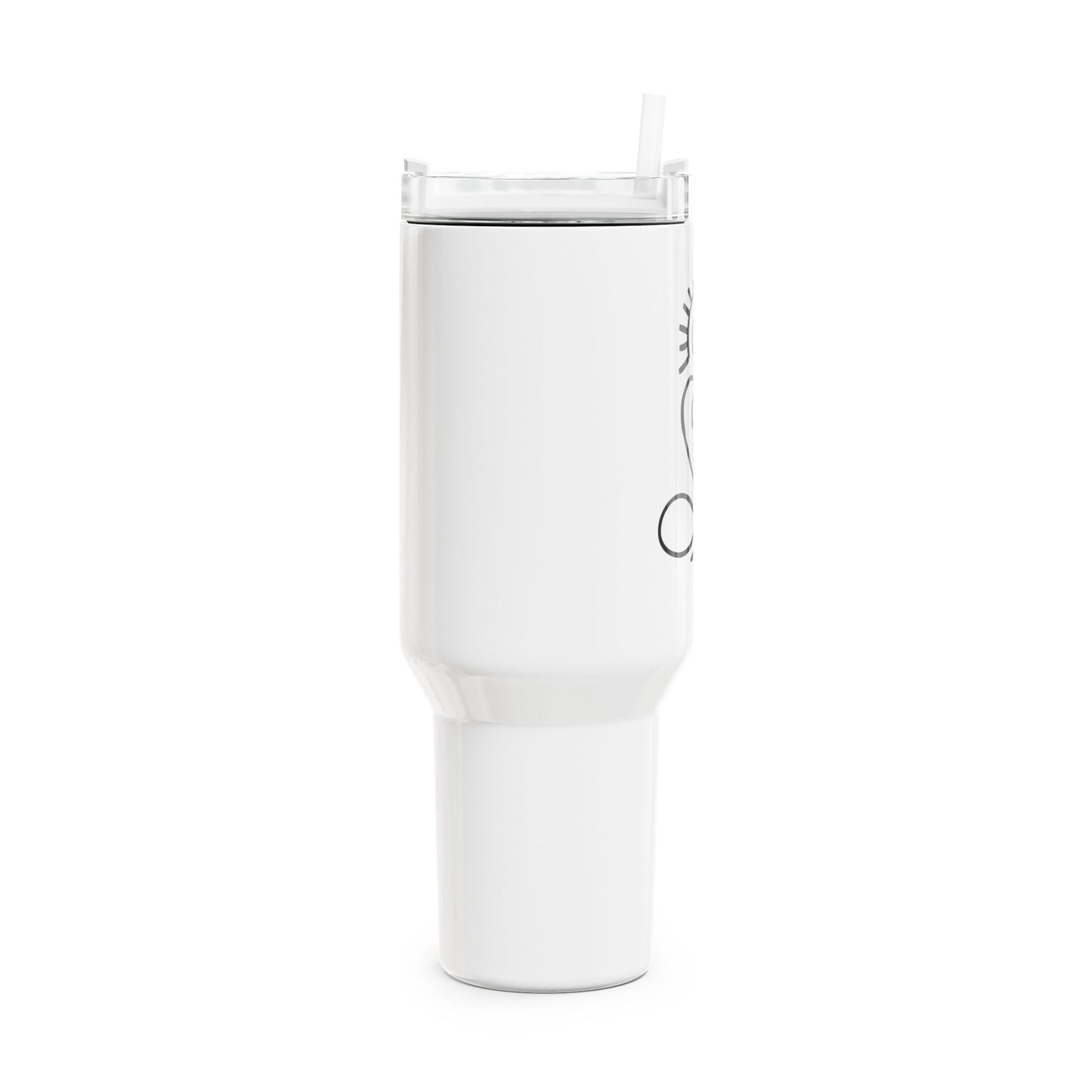 YOGA YOGI HERZ SONNE MEDITATION • Tumbler mit Henkel & Strohhalm • XXL Reisebecher 1,2L - YOGA SANTA