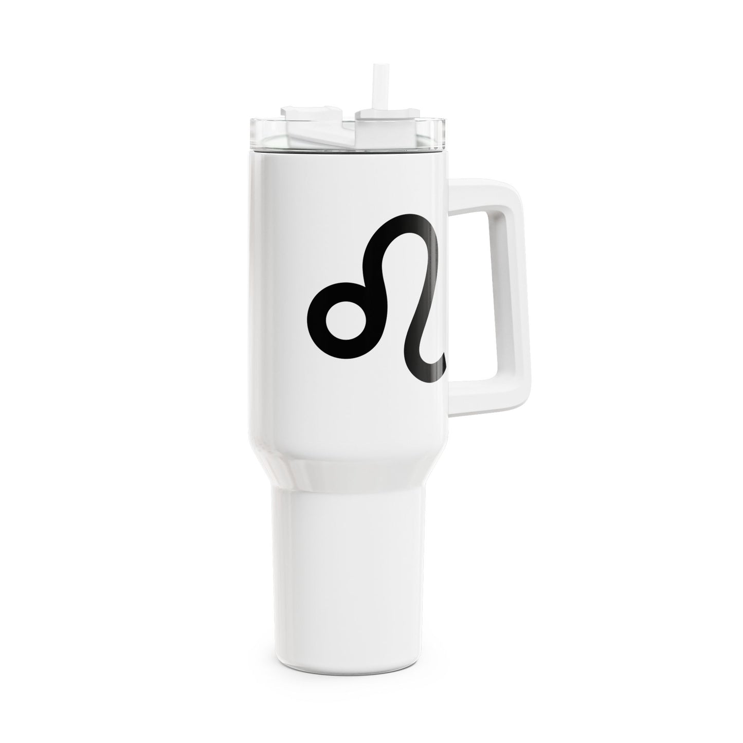 LÖWE LEO Symbol Sternzeichen Tierkreiszeichen • Tumbler mit Henkel & Strohhalm • XXL Reisebecher 1,2L - YOGA SANTA