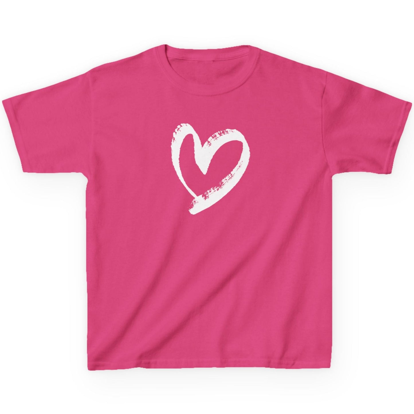 HERZ BILD LOVE MOTIV LIEBE HERZCHEN HANDGEZEICHNET • Oversize Kinder T-Shirt Mädchen Jungen  • BIO Baumwolle 🌿