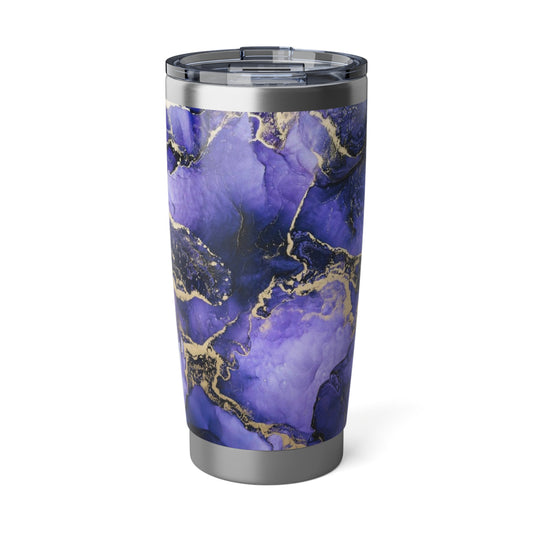 MARMOR VIOLET GOLDENE ADERN • Thermo-Reisebecher XL • 590 ml • Tumbler Vagabond