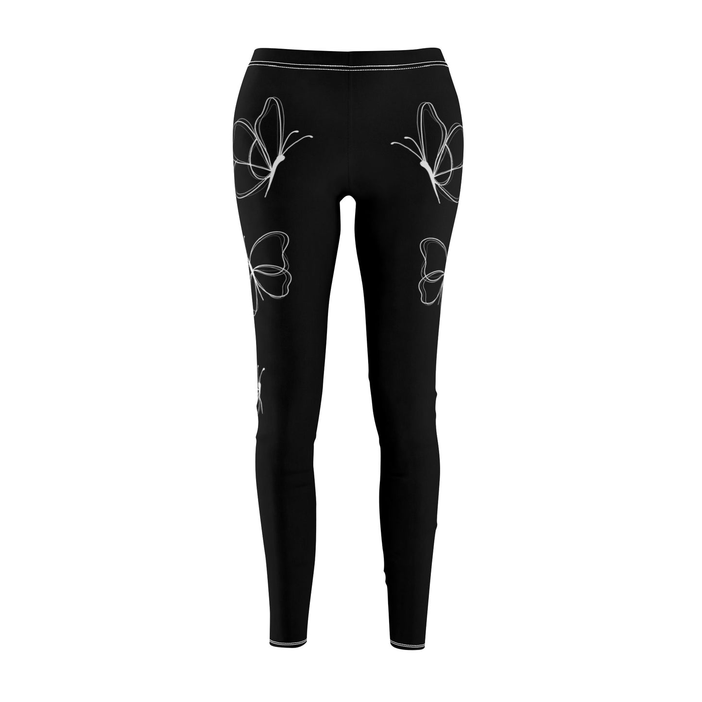 SCHMETTERLINGE, SCHMETTERLINGSMOTIV EIN-STRICH-ZEICHNUNG Damen Leggins • Beste Leggings für Sport & Freizeit