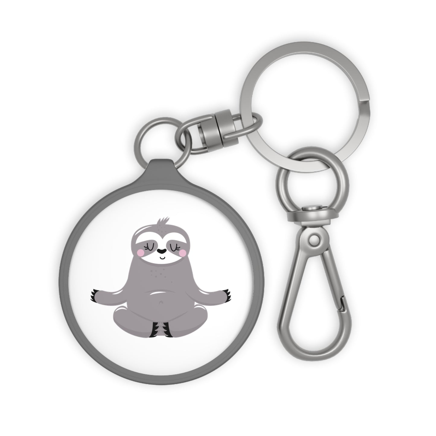FAULTIER MEDITATION YOGA • Edler Luxus Schlüsselanhänger mit Karabiner für Frauen & Männer