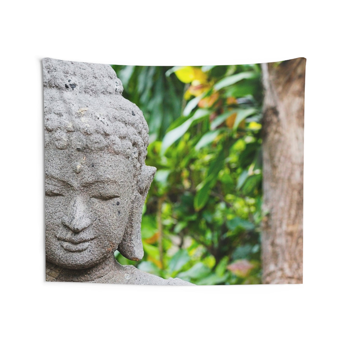 BUDDHA STEINFIGUR • Wandtuch • Wandttepich • Wanddekor in v. Größen bis XXL