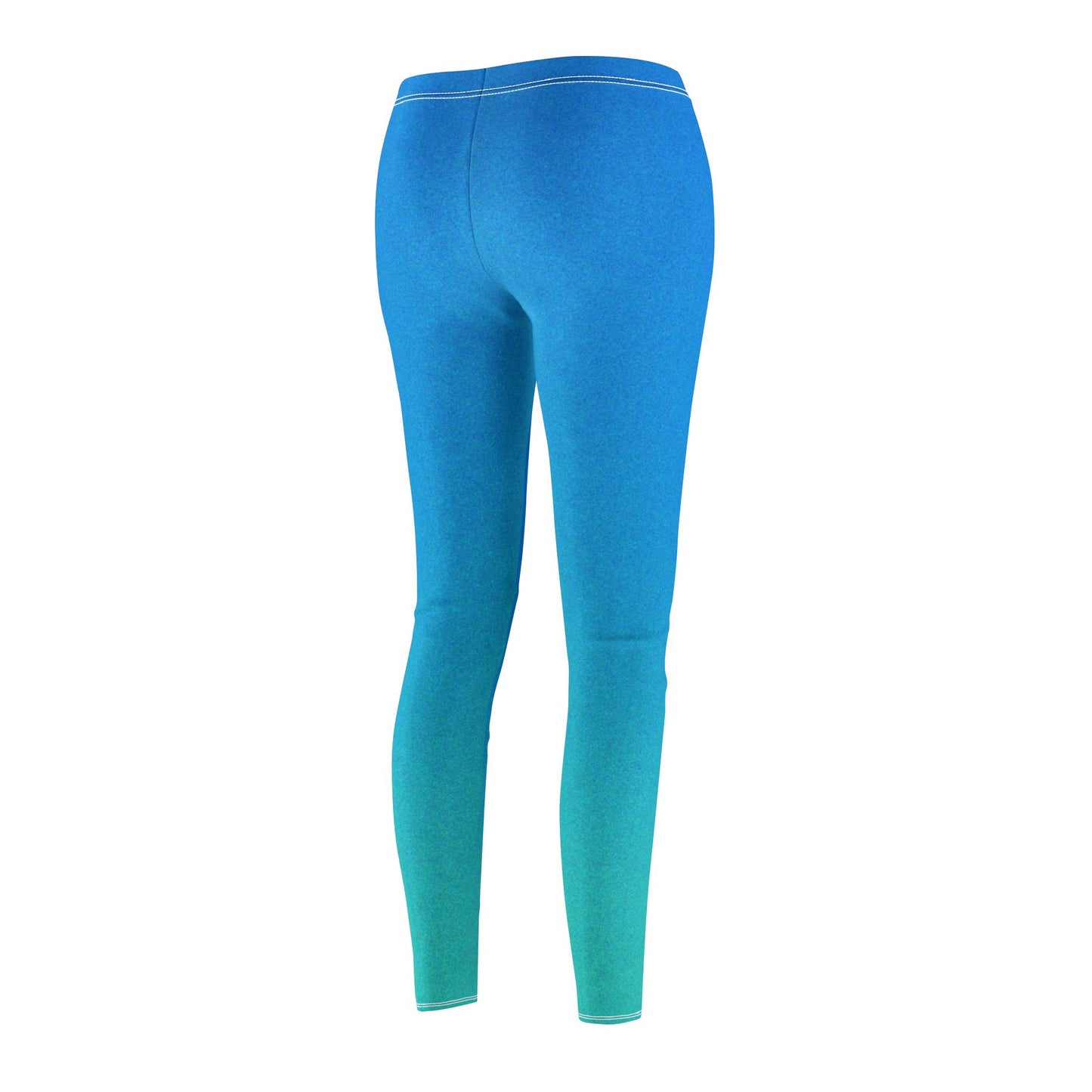 BLAU TÜRKISE LEGGINGS Meeresbrise FARBÜBERGANG • Damen-Leggings extravagant, außergewöhlnlich • Beste Leggings für Sport & Alltag