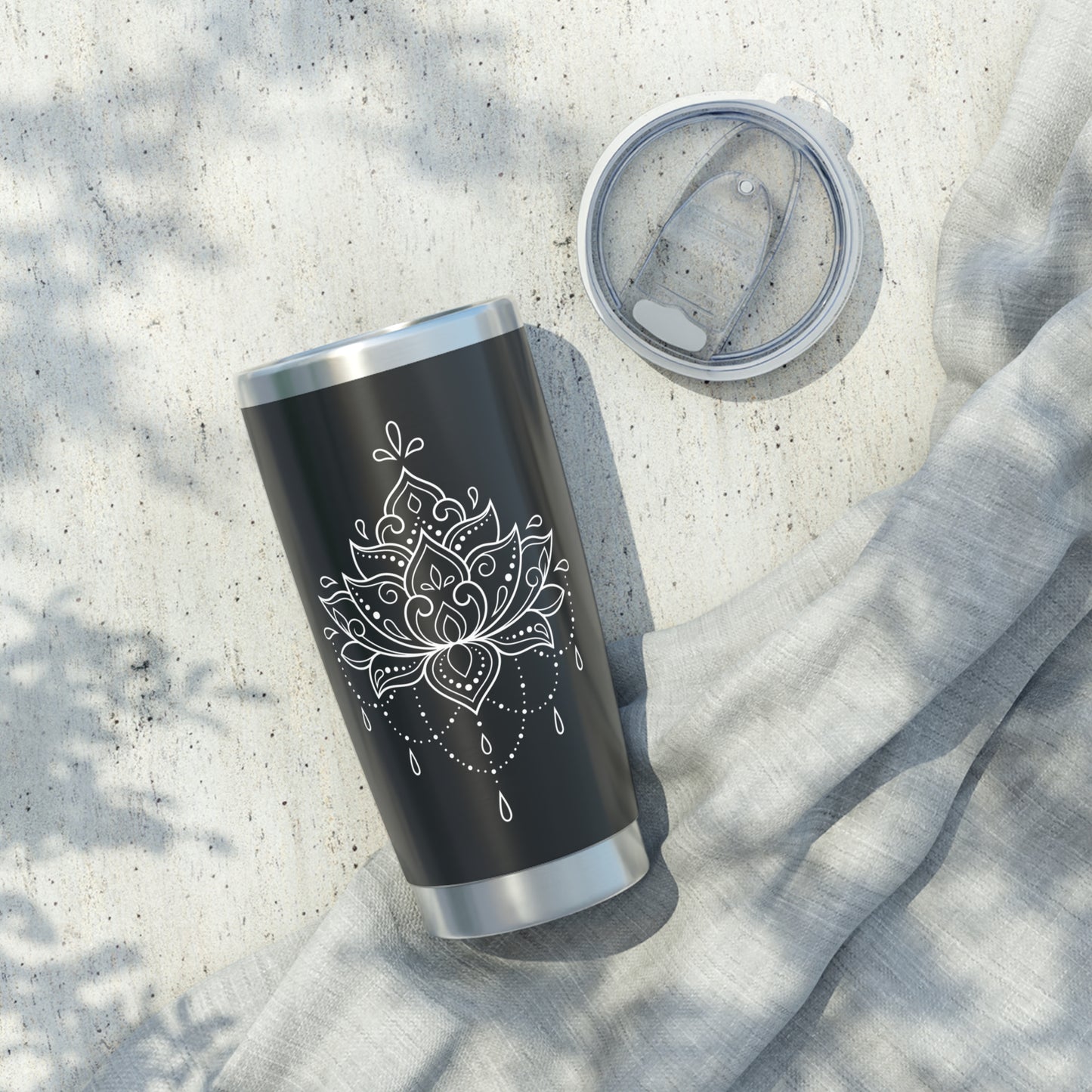 LOTUSBLÜTE ÄSTHETISCH Schmuckvoll • Thermo-Reisebecher XL • 590 ml • Tumbler Vagabond