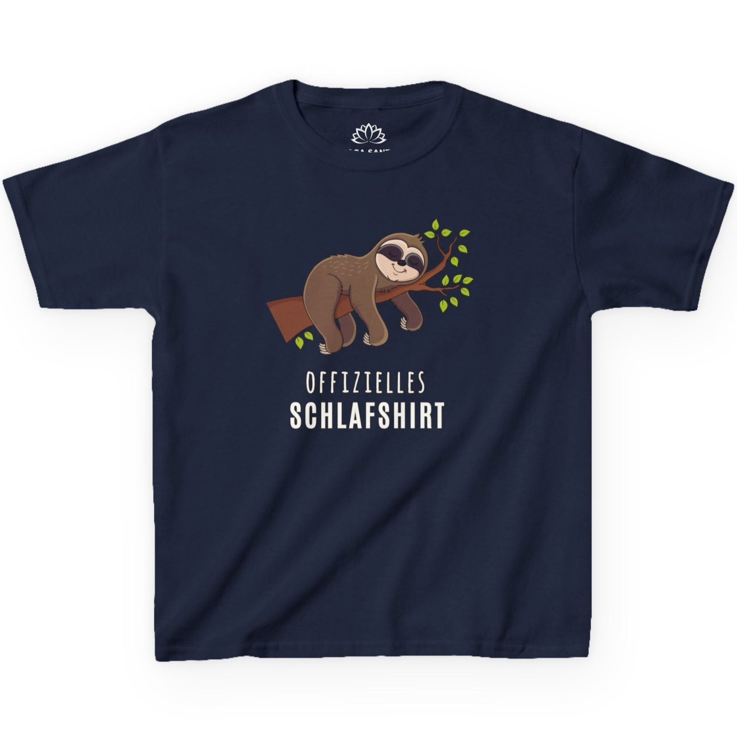 OFFIZIELLES SCHLAFSHIRT SLOT FAULTIER MOTIV COMIC • Pijama Schlafoberteil Oversize Kinder T-Shirt Mädchen Jungen • BIO Baumwolle 🌿