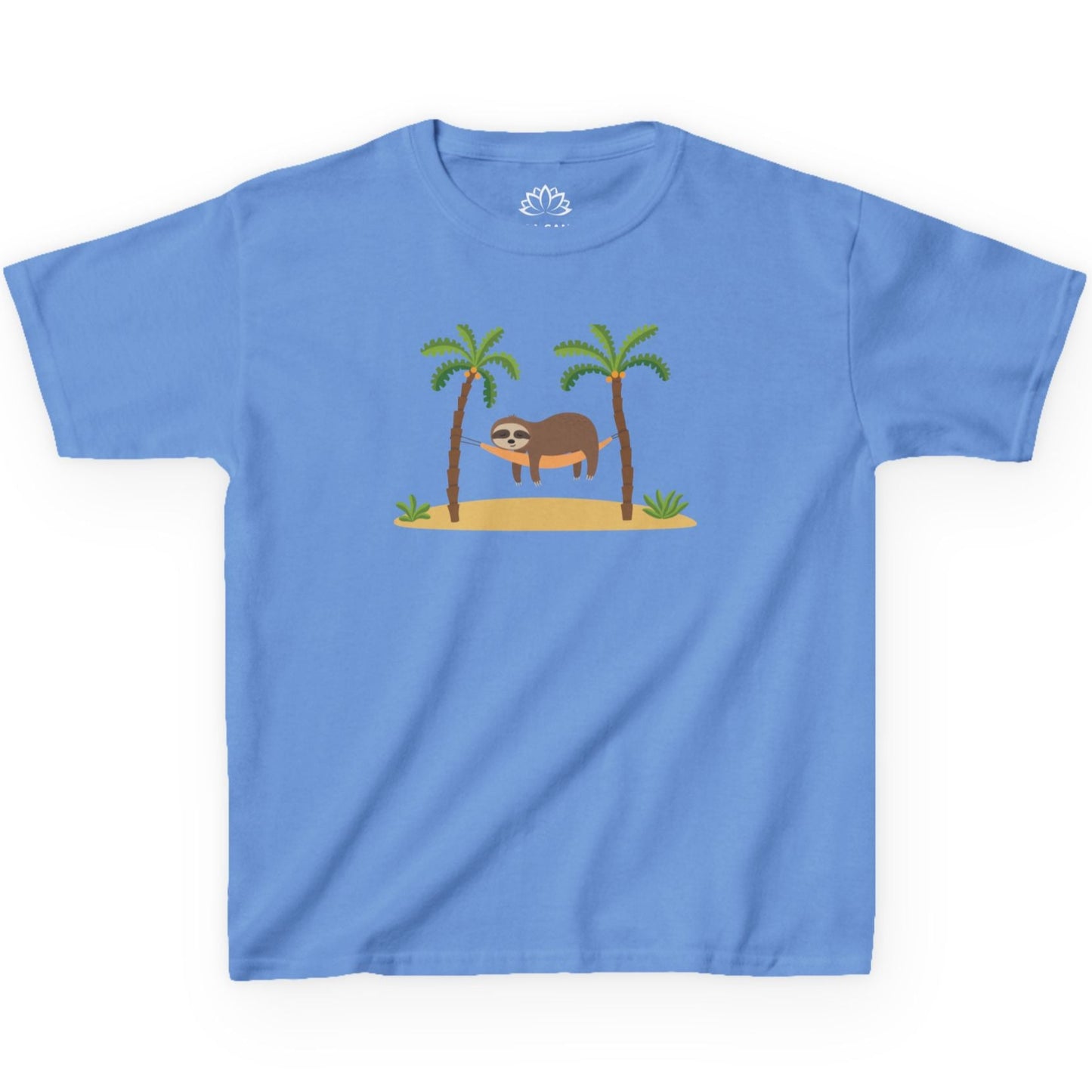 FAULTIER SLOT in HÄNGEMATTE NIEDLICH SÜß COMIC ZEICHNUNG • Pijama Schlafoberteil Oversize Kinder T-Shirt Mädchen Jungen • BIO Baumwolle 🌿