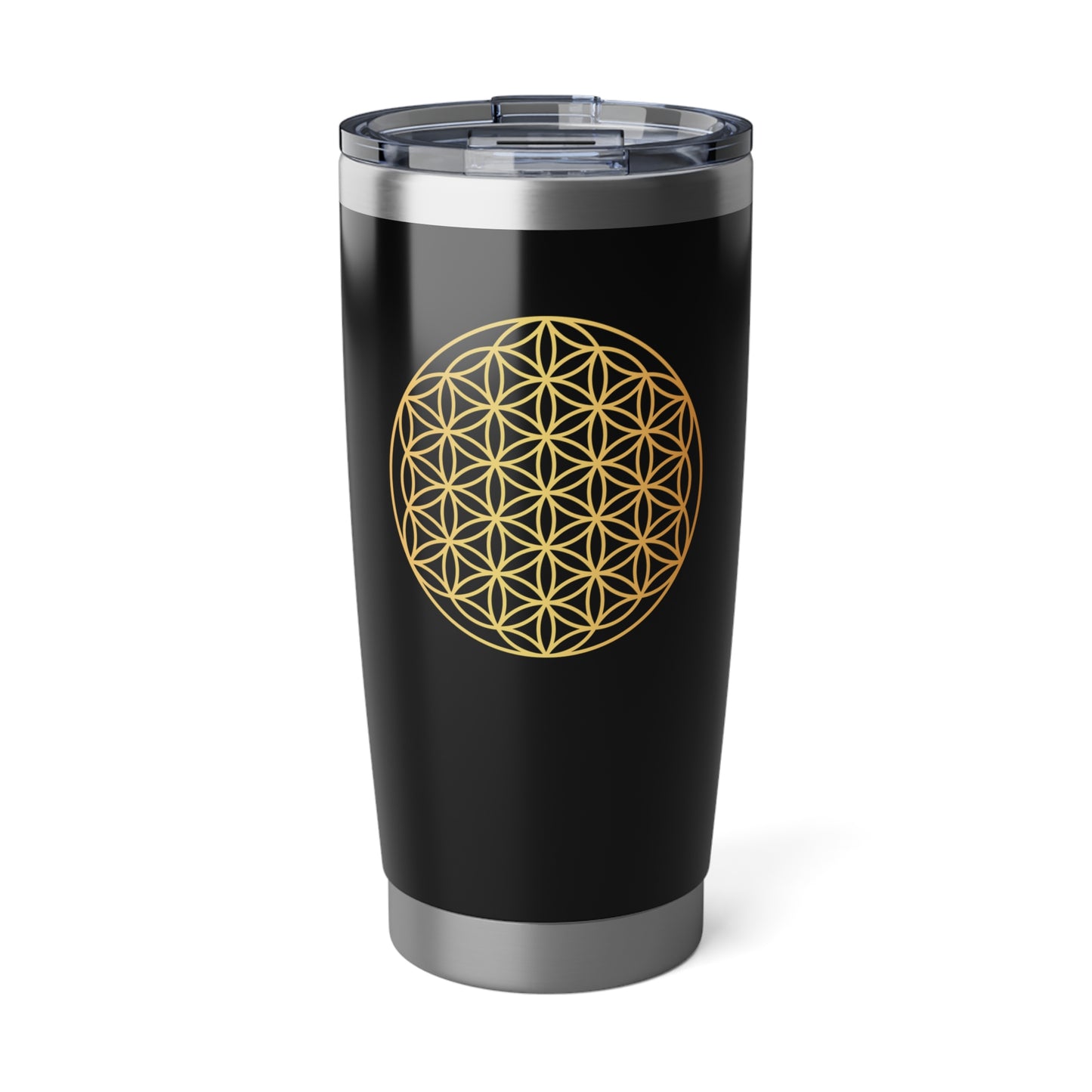BLUME DES LEBENS GELB GOLDFARBEN • Thermo-Reisebecher XL • 590 ml • Tumbler Vagabond