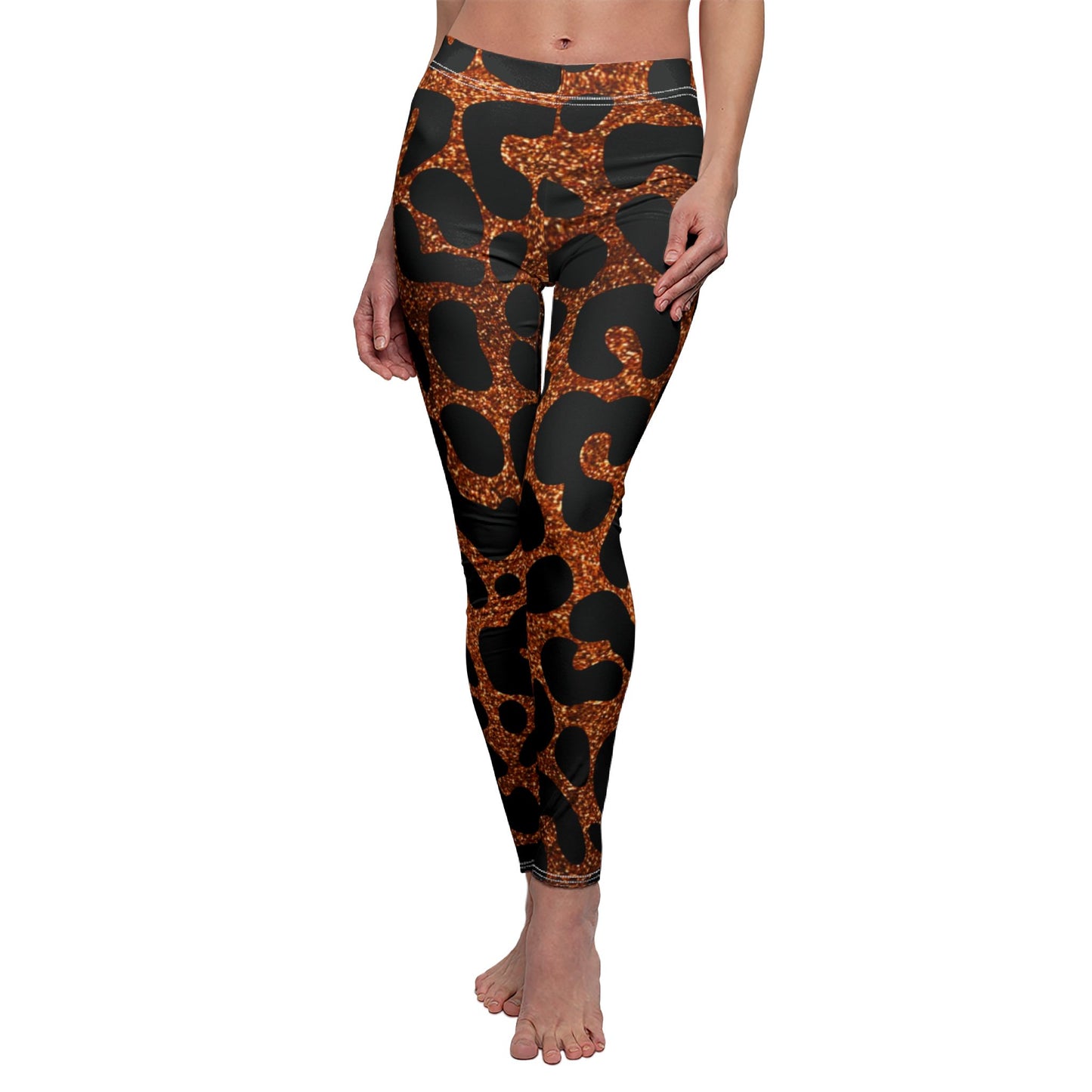 LEOPARDEN LEGGINGS • Animal Print • Tierliebhaber Damen Leggins mit Print Aufdruck • Beste Leggings für Sport & Alltag