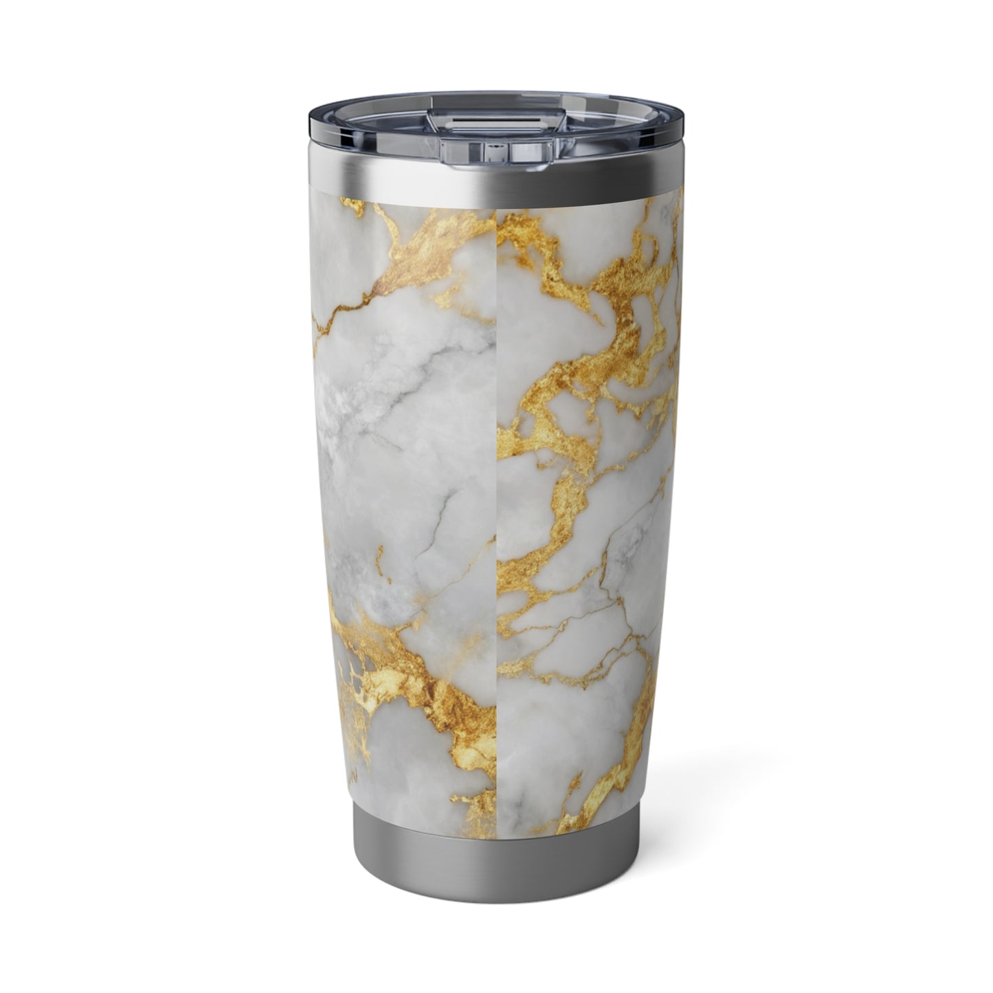 GOLDOPTIK MARMOR Luxus Getränkebecher • Thermo-Reisebecher XL • 590 ml • Tumbler Vagabond