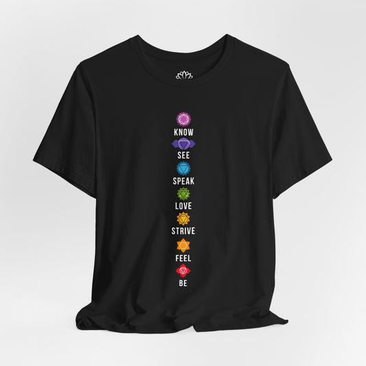 7 CHAKREN CHAKRA YOGA MEDITATION • Spirituelles T-shirt Damen & Herren • Baumwolle 🌿