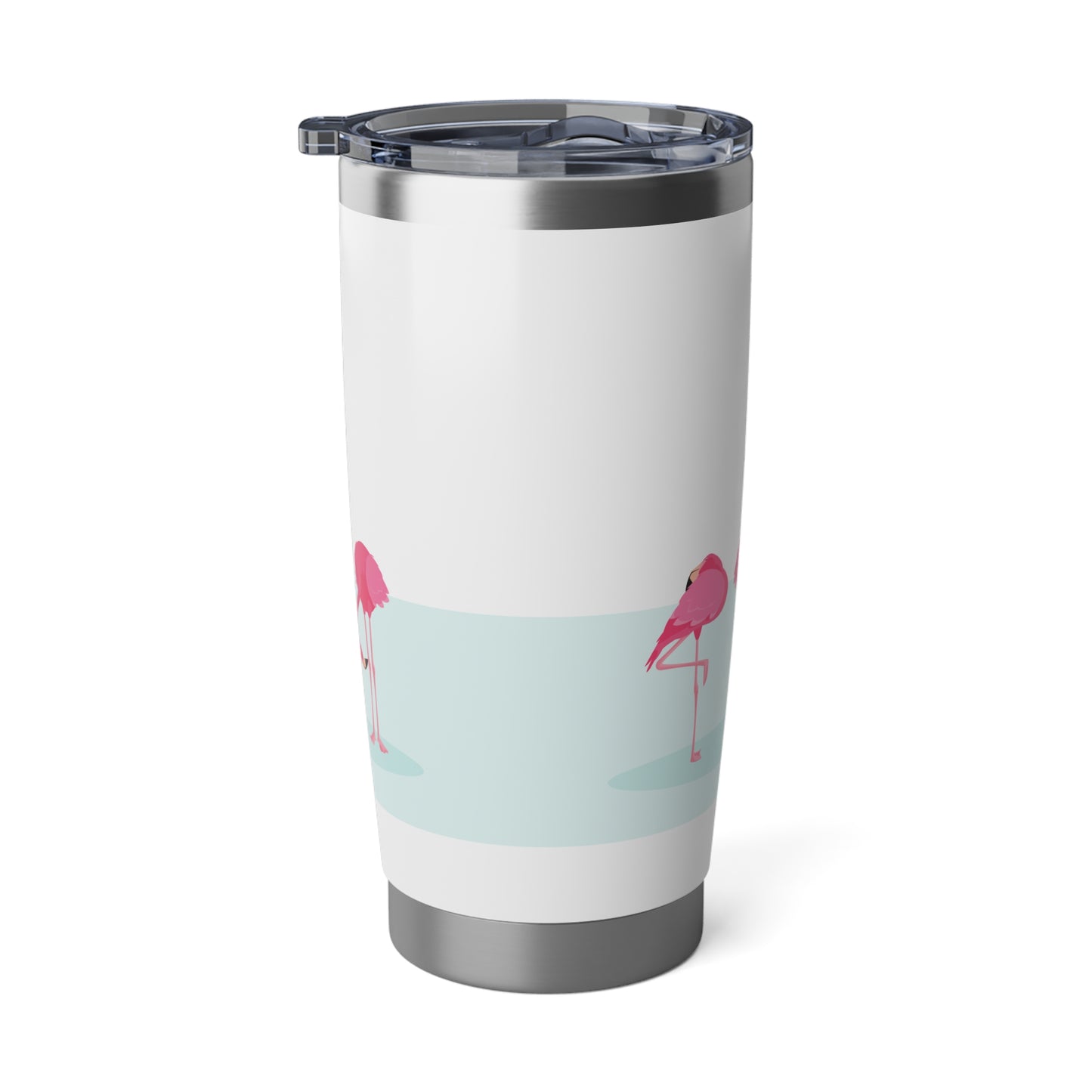 FLAMINGO PINK VOGEL ROSA COMIC LUSTIG • Thermo-Reisebecher XL • 590 ml • Tumbler Vagabond