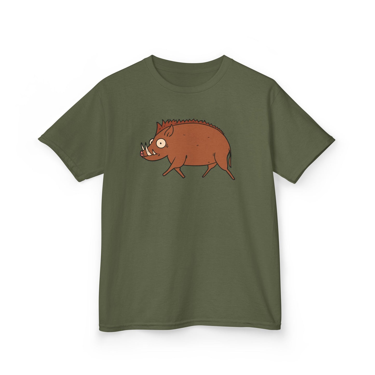 WILDSCHWEIN WALDTIER COMIC NIEDLICH SÜß • Kinder Oversize T-Shirt für Mädchen & Jungen (7–16 Jahre) • BIO Baumwolle 🌿