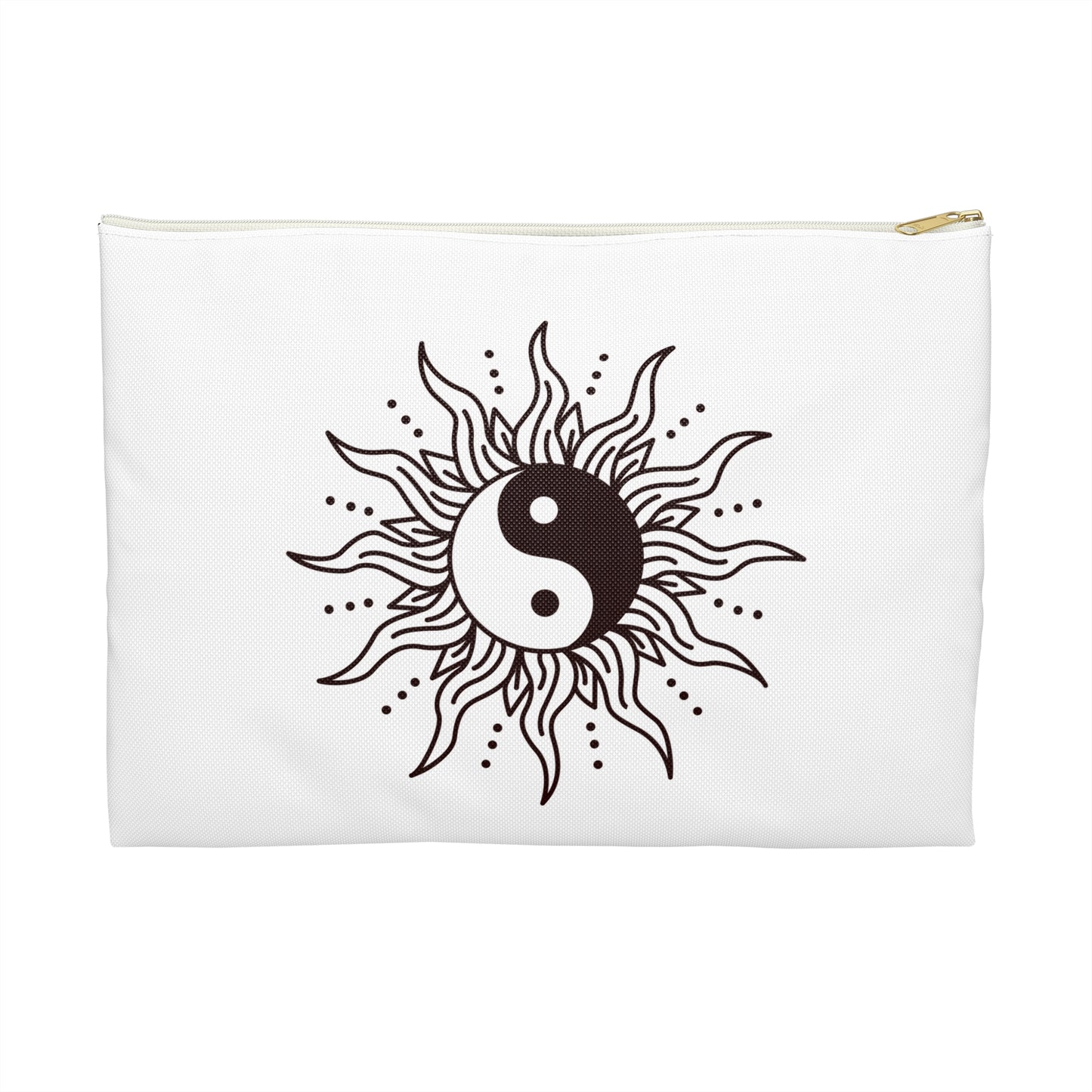YING YANG SYMBOL - SONNE MOND - Buddhistisch • Handtaschen Organizer Flach mit Reißverschluss • Groß & Klein