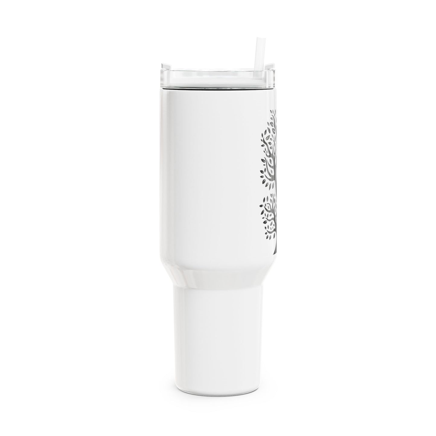 OLIVENBAUM NATURMOTIV PFLANZEN • Tumbler mit Henkel & Strohhalm • XXL Reisebecher 1,2L - YOGA SANTA