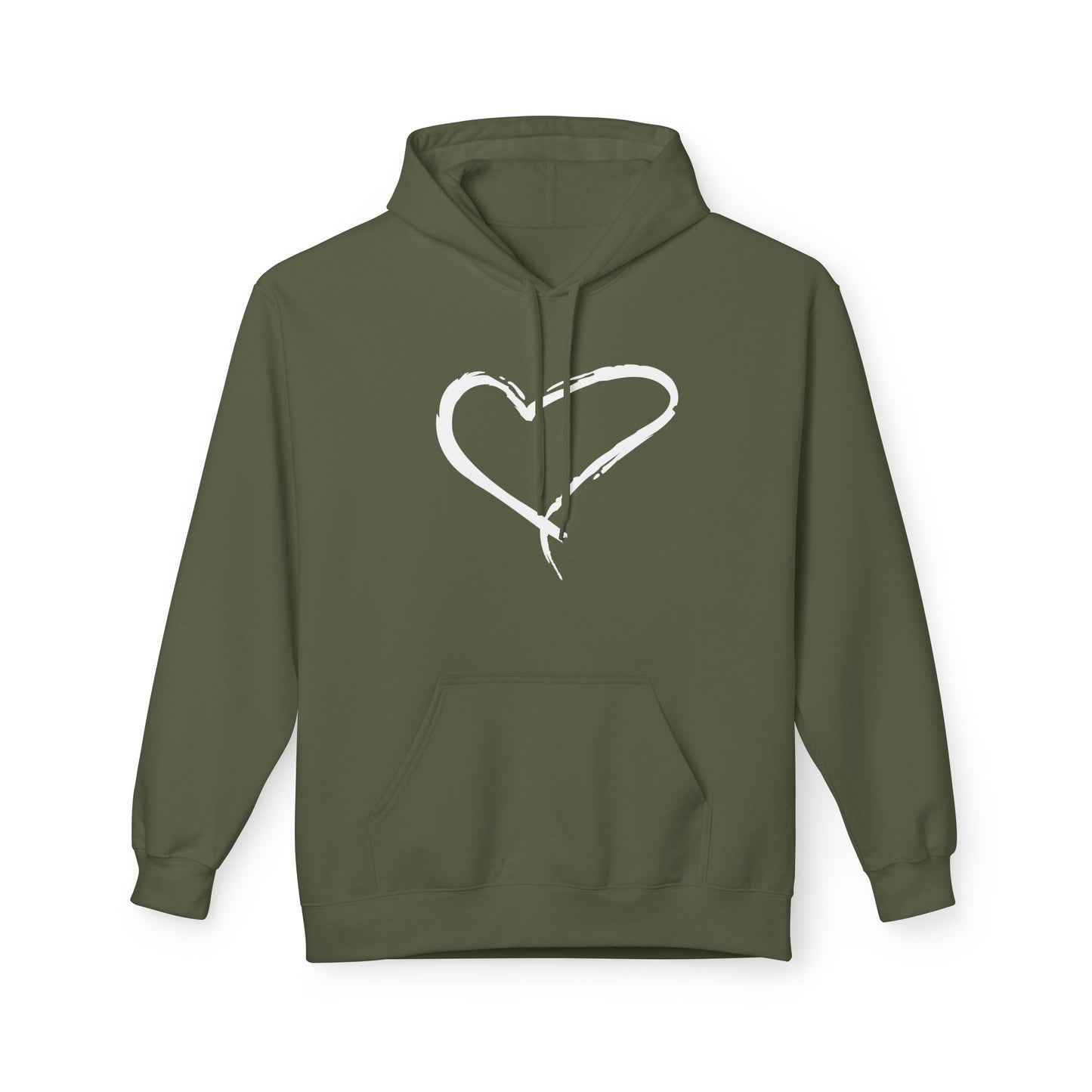HERZ HERZCHEN BILD LIEBESBEWEIS LIEBESBOTSCHAFT ZEICHNUNG • Kuschelweicher Hoodie für Damen & Herren • Baumwolle 🌿