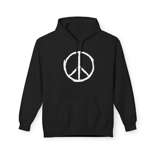 PEACE ZEICHEN HANDGEZEICHNET FRIEDENSSYMBOLE FRIEDENSBOTSCHAFT • Hippie Boho Hoodie für Damen & Herren • Baumwolle 🌿
