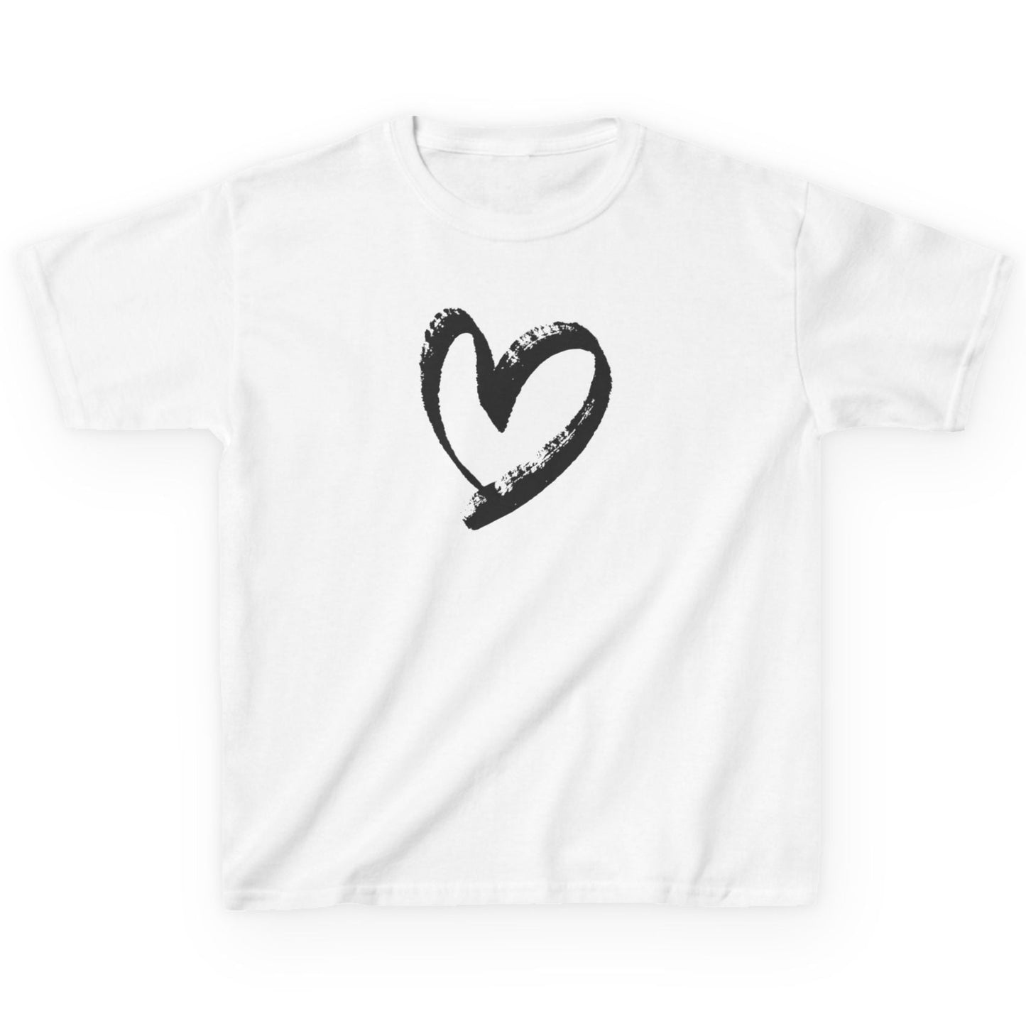 HERZ BILD LOVE MOTIV LIEBE HERZCHEN HANDGEZEICHNET • Oversize Kinder T-Shirt Mädchen Jungen  • BIO Baumwolle 🌿