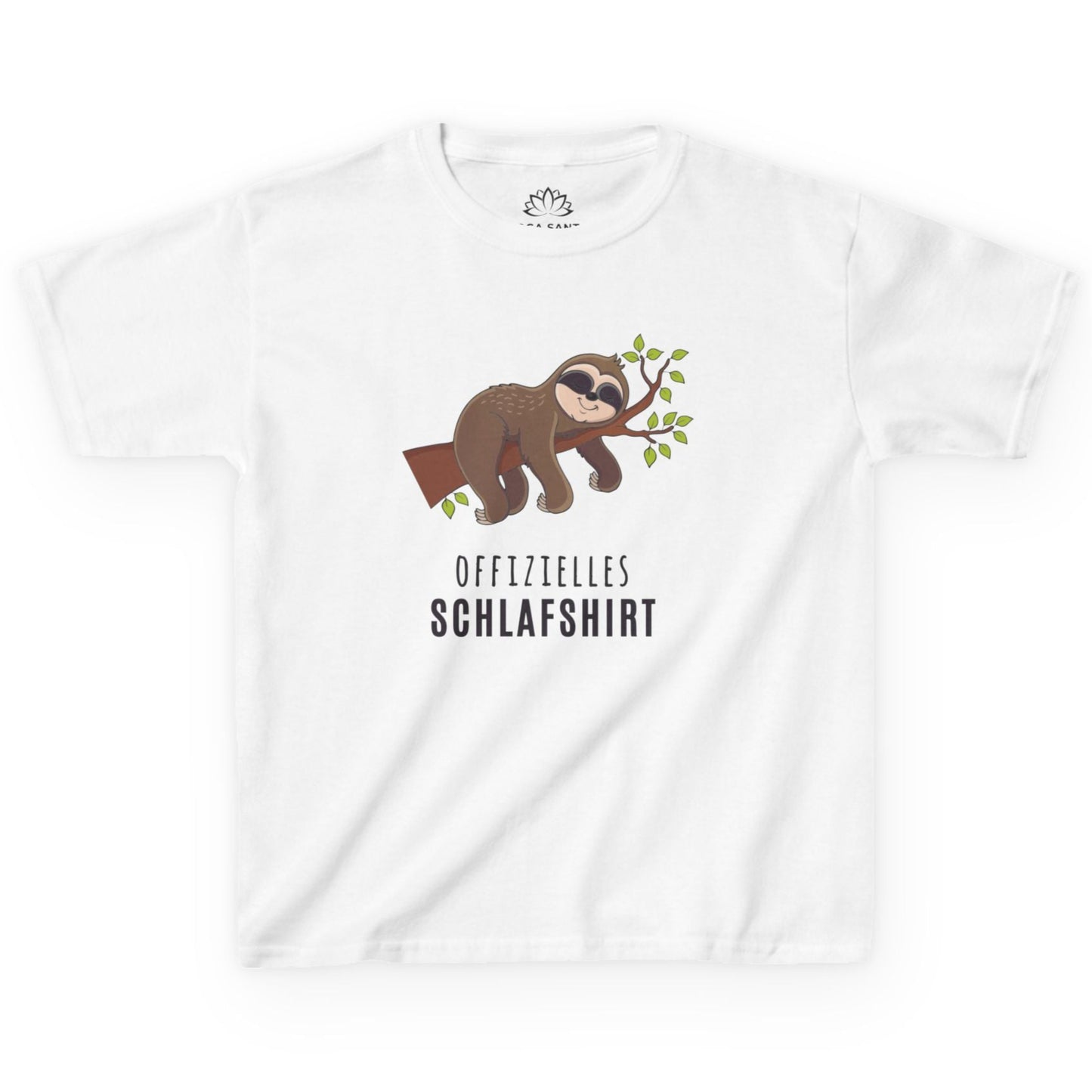 OFFIZIELLES SCHLAFSHIRT SLOT FAULTIER MOTIV COMIC • Pijama Schlafoberteil Oversize Kinder T-Shirt Mädchen Jungen • BIO Baumwolle 🌿