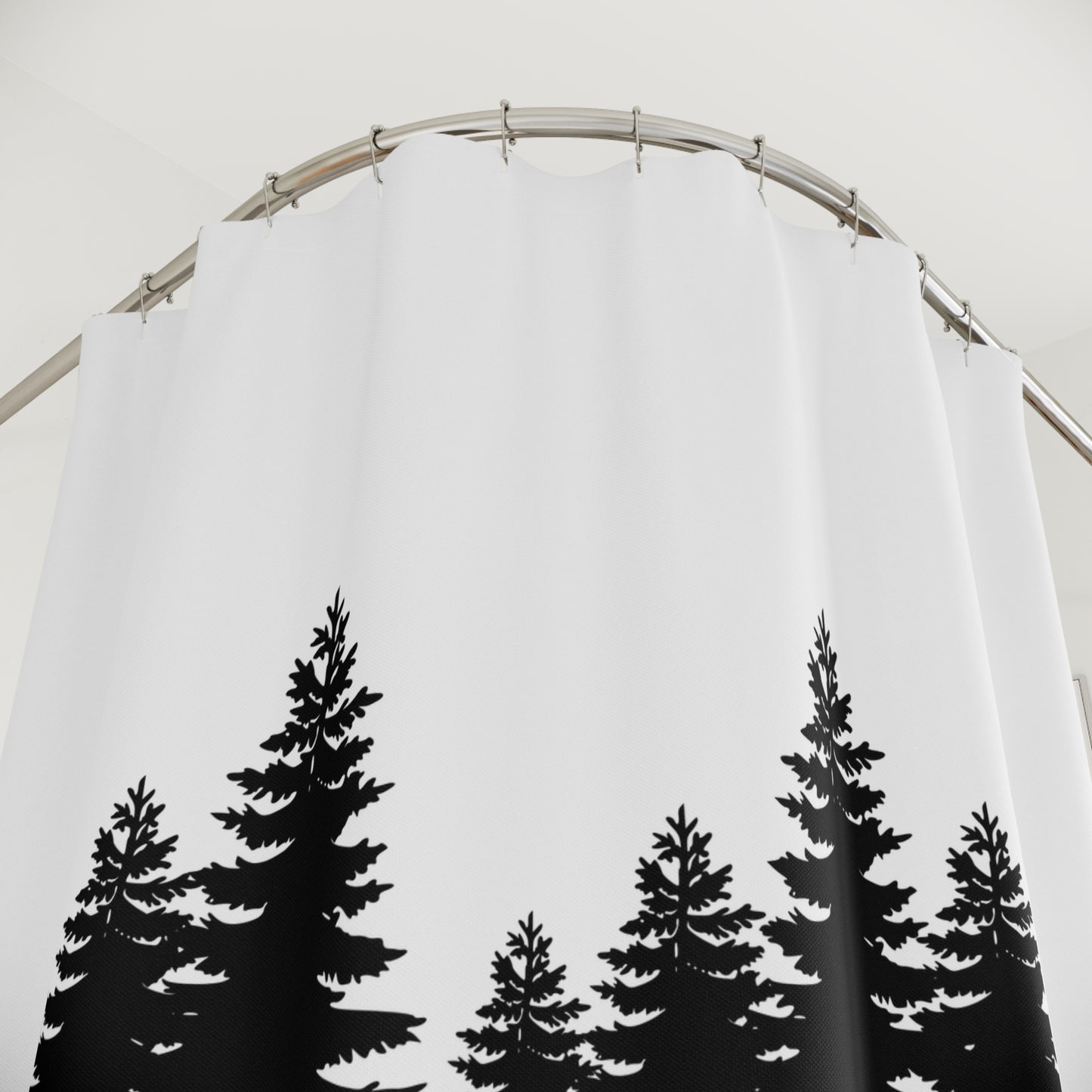 WALD - LOSE YOUR MIND - FIND YOUR SOUL • Duschvorhang 180x200 cm Weiss