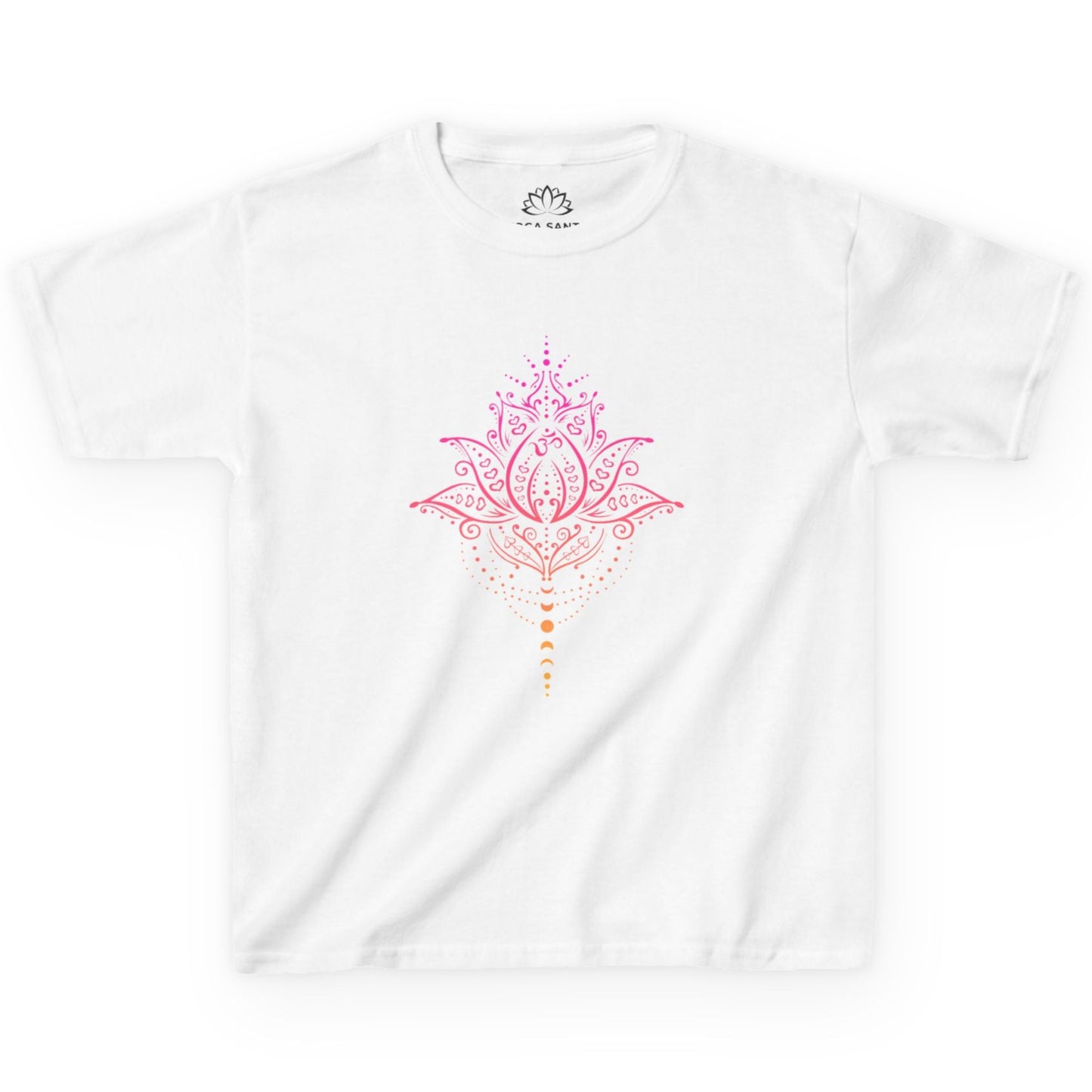 LOTUSBLUME MONDPHASEN, Lotusblüte MOND MOTIV pink rosa • Oversize Kinder T-Shirt Mädchen Jungen • BIO Baumwolle 🌿