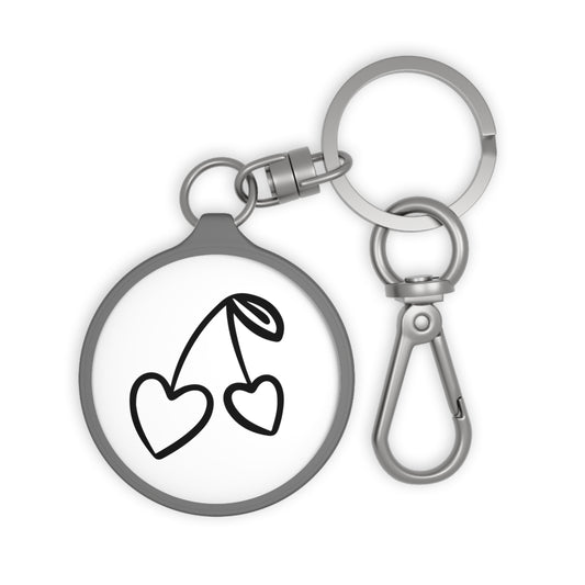 HERZKIRSCHEN NIEDLISCH SÜßE - LOVE SYMBOL LIEBESBEWEIS - LIEBESBOTSCHAFT • Edler Luxus Schlüsselanhänger mit Karabiner für Frauen & Männer