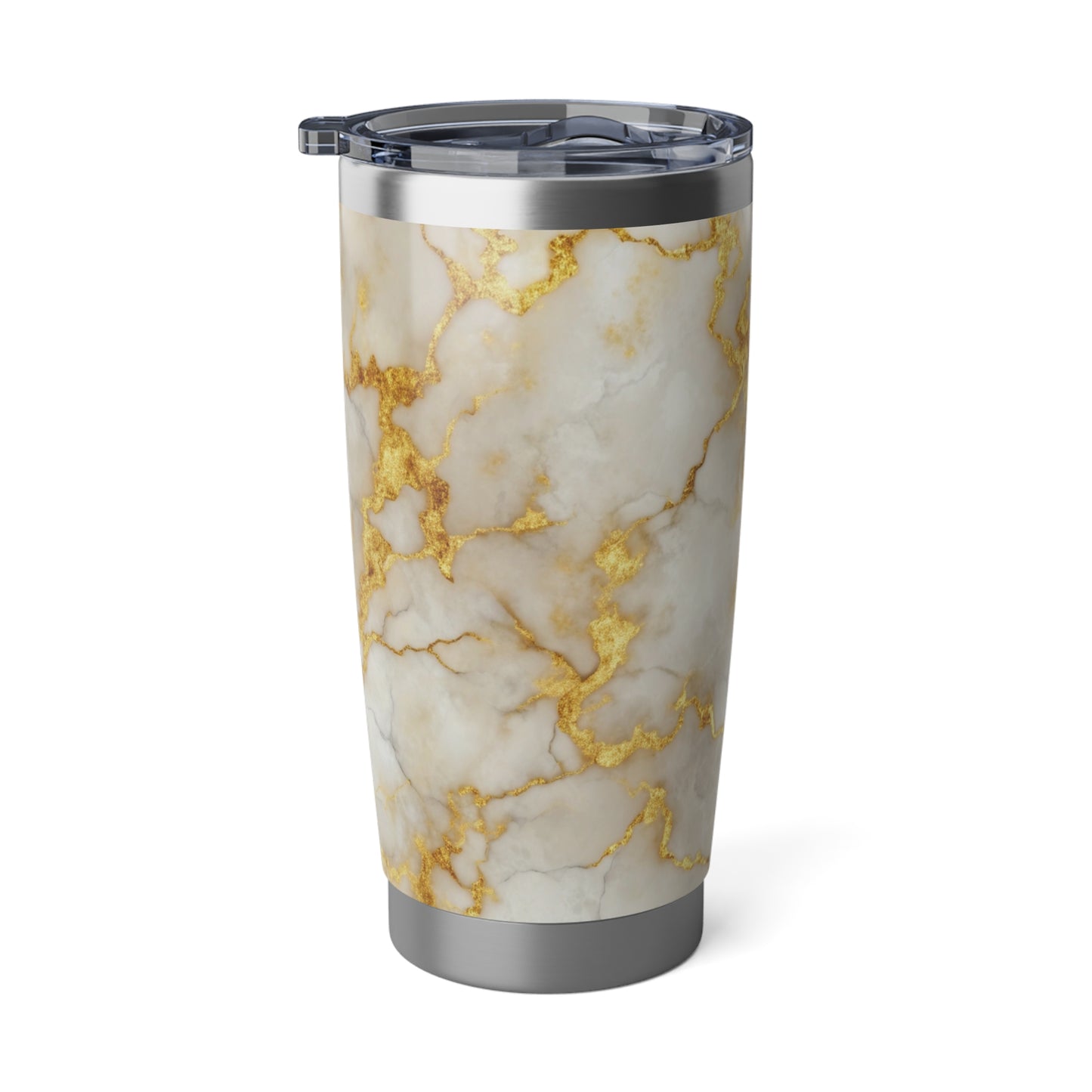 MARMOR WEISS GOLDENE ADERN LUXURIÖS • Thermo-Reisebecher XL • 590 ml • Tumbler Vagabond