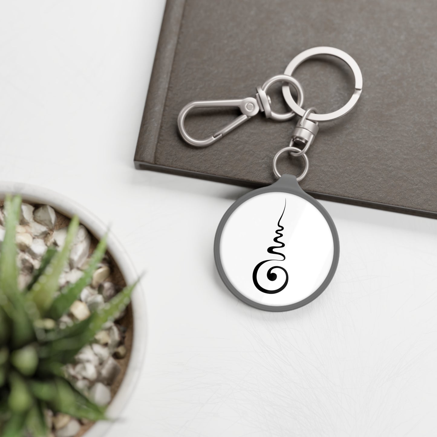 SPIRALE & ENDLOSER KNOTEN - Buddhistisches, Hinduistisches, Inidisches - SPIRITUELLES SYMBOL• Edler Luxus Schlüsselanhänger mit Karabiner für Frauen & Männer