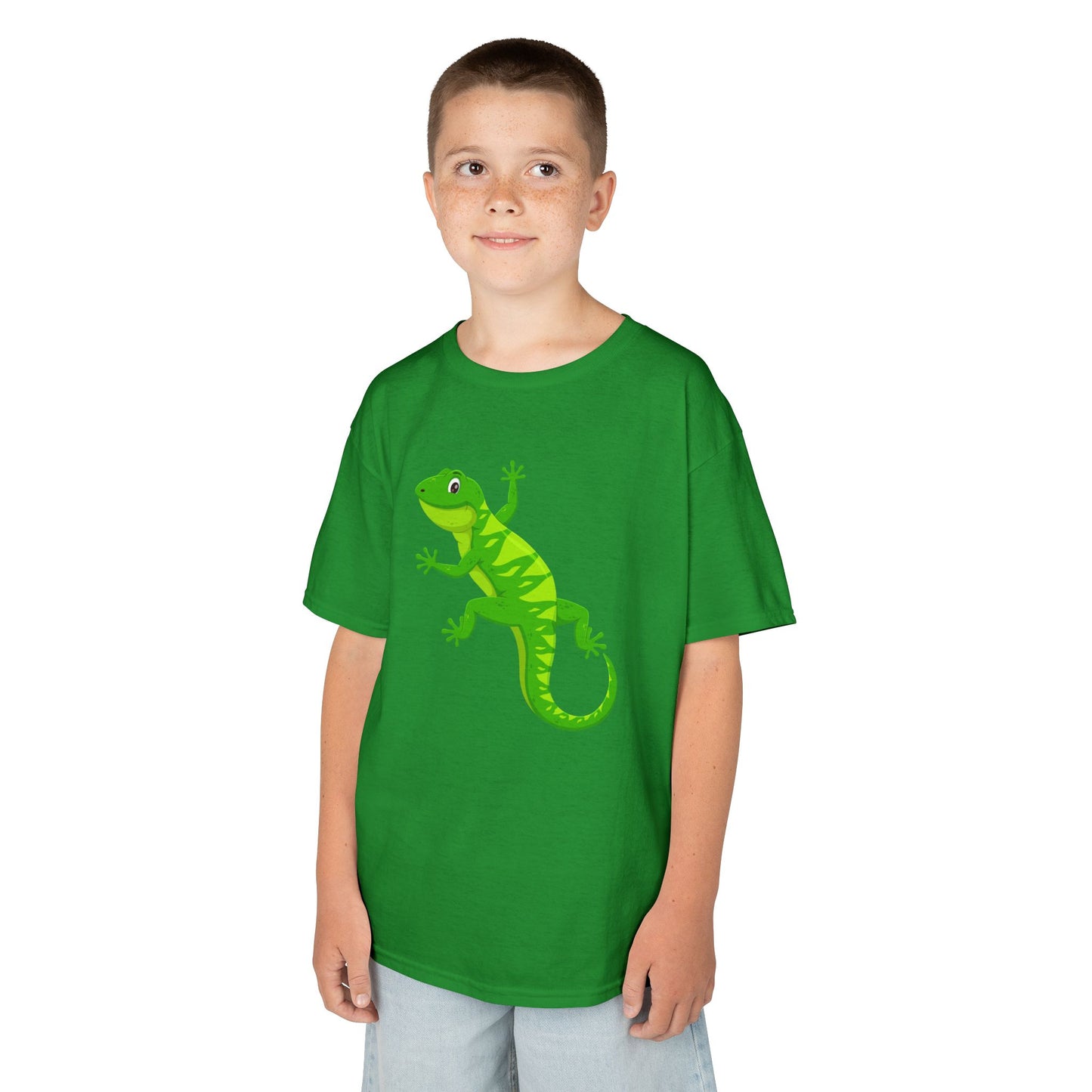 GECKO EIDECHSE LUSTIG NIEDLICH SÜß • Kinder Oversize T-Shirt für Mädchen & Jungen (7–16 Jahre) • BIO Baumwolle 🌿