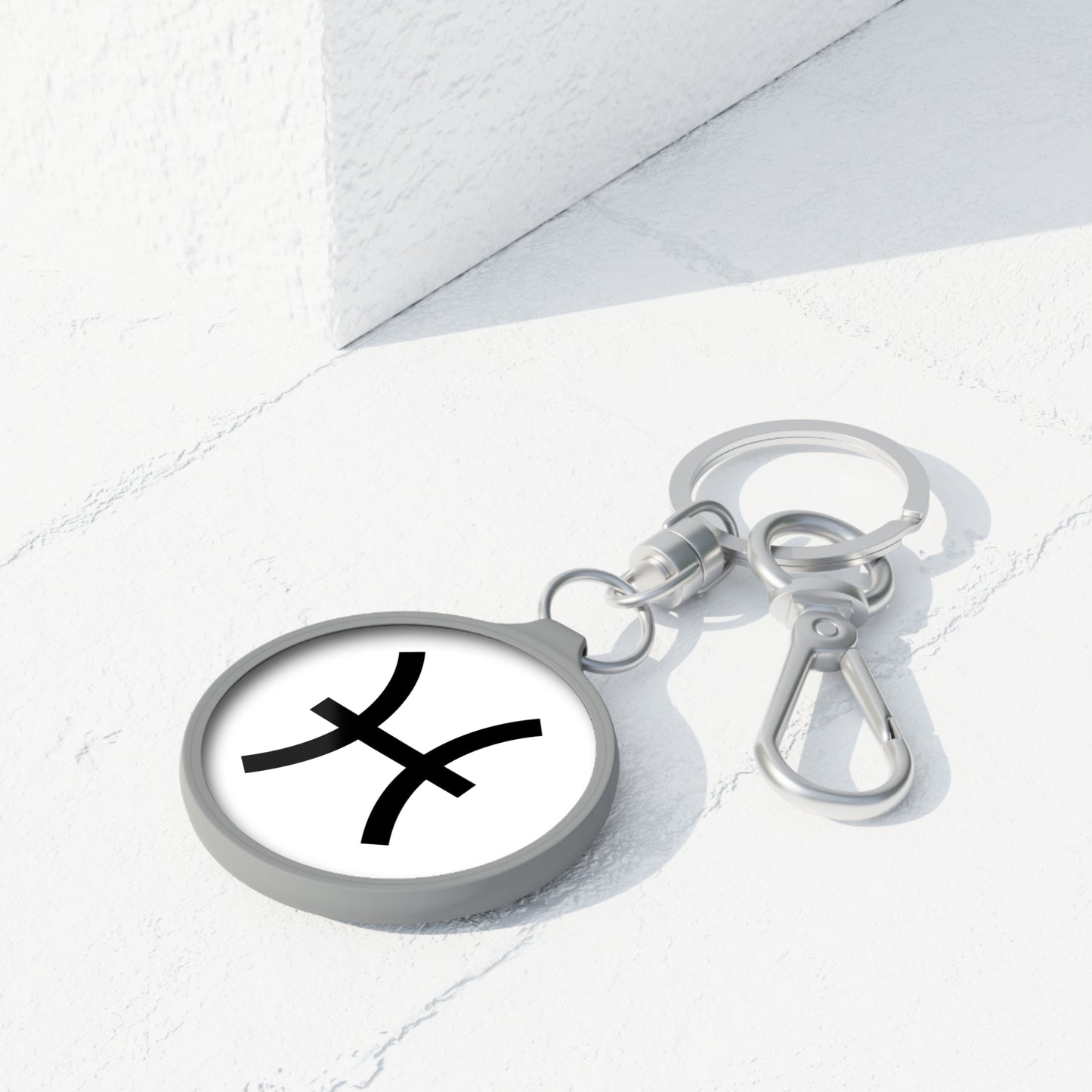 FISCHE SYMBOL PISCES STERNZEICHEN Tierkreiszeichen Geschenkidee • Edler Luxus Schlüsselanhänger mit Karabiner für Frauen & Männer