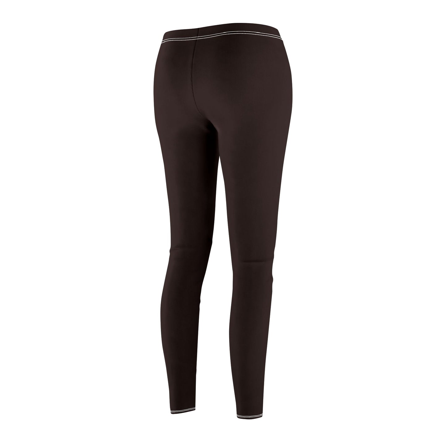 EINFARBIG BRAUN •  Naturfarben Elegant Dunkelbraun • Damen-Leggings • Beste Leggings für Sport & Alltag