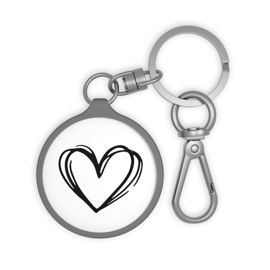 HERZ FROM ZEICHNUNG • Edler Luxus Schlüsselanhänger mit Karabiner für Frauen & Männer