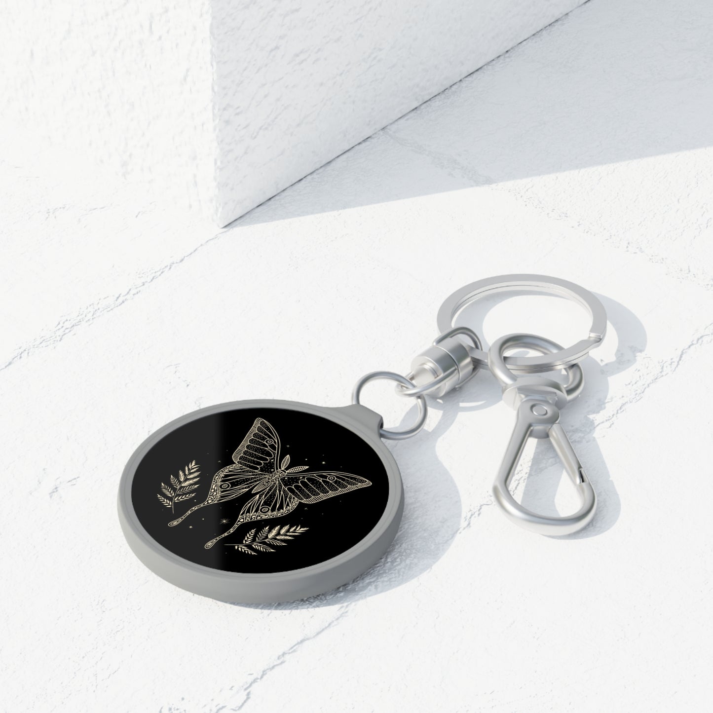 SCHMETTERLING • Edler Luxus Schlüsselanhänger mit Karabiner für Frauen & Männer