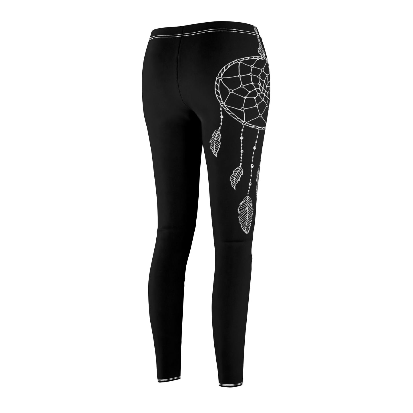 TRAUMFÄNGER BOHO HIPPIE INDIANER SYMBOL MOTIV • Ästhetische Damen Leggins Schwarz • Beste Leggings für Sport & Freizeit
