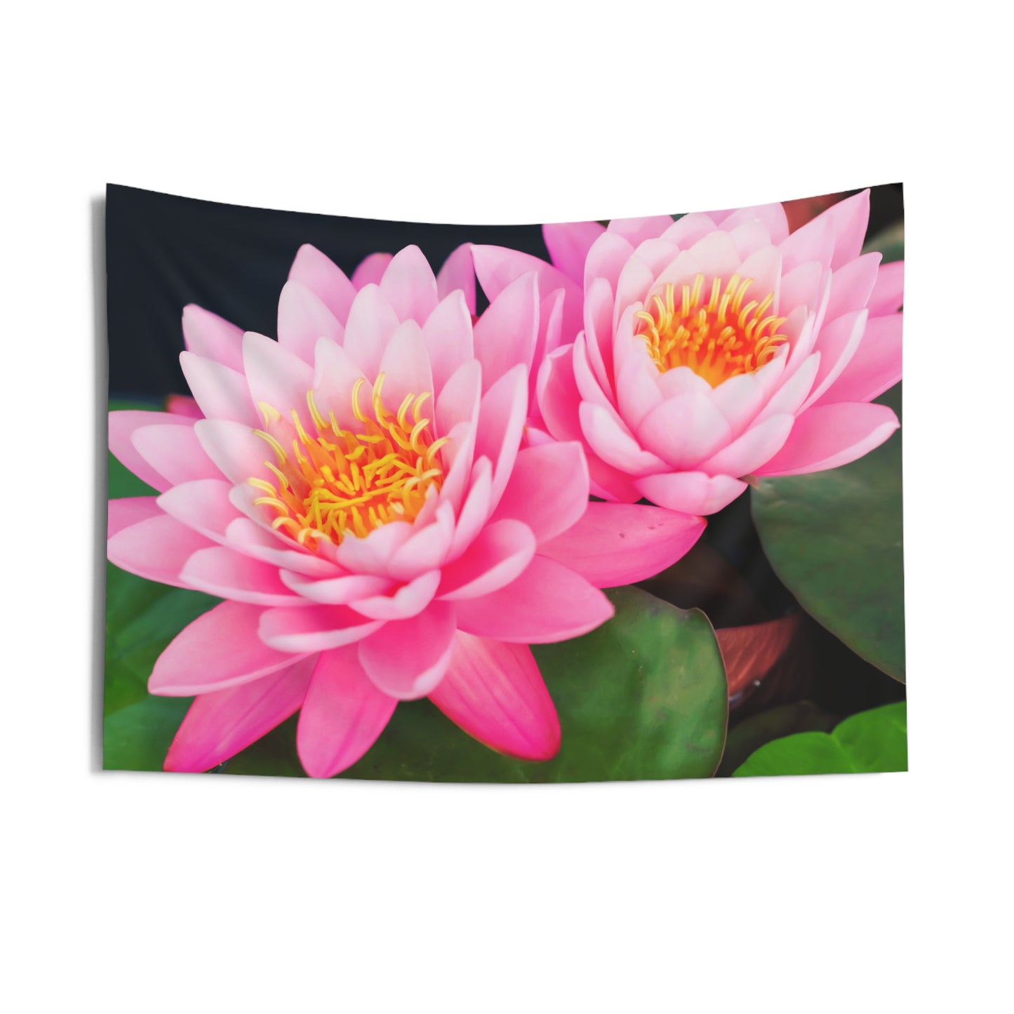 LOTUS BLÜTEN Rosa Pink Ästhetisch Buddhistisches SYMBOL • Wandtuch • Wandttepich • Wanddekor in v. Größen bis XXL