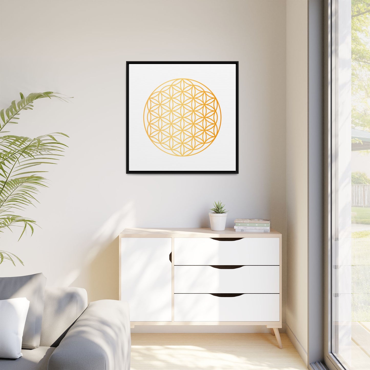 Matte Canvas, Framed (Multi-color)