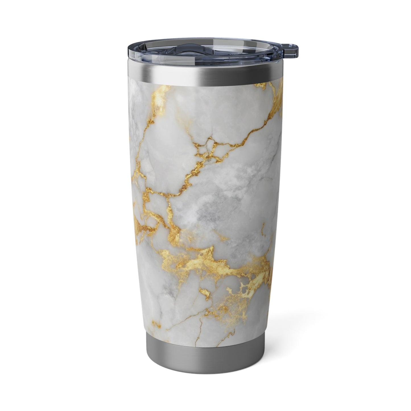 GOLDOPTIK MARMOR Luxus Getränkebecher • Thermo-Reisebecher XL • 590 ml • Tumbler Vagabond