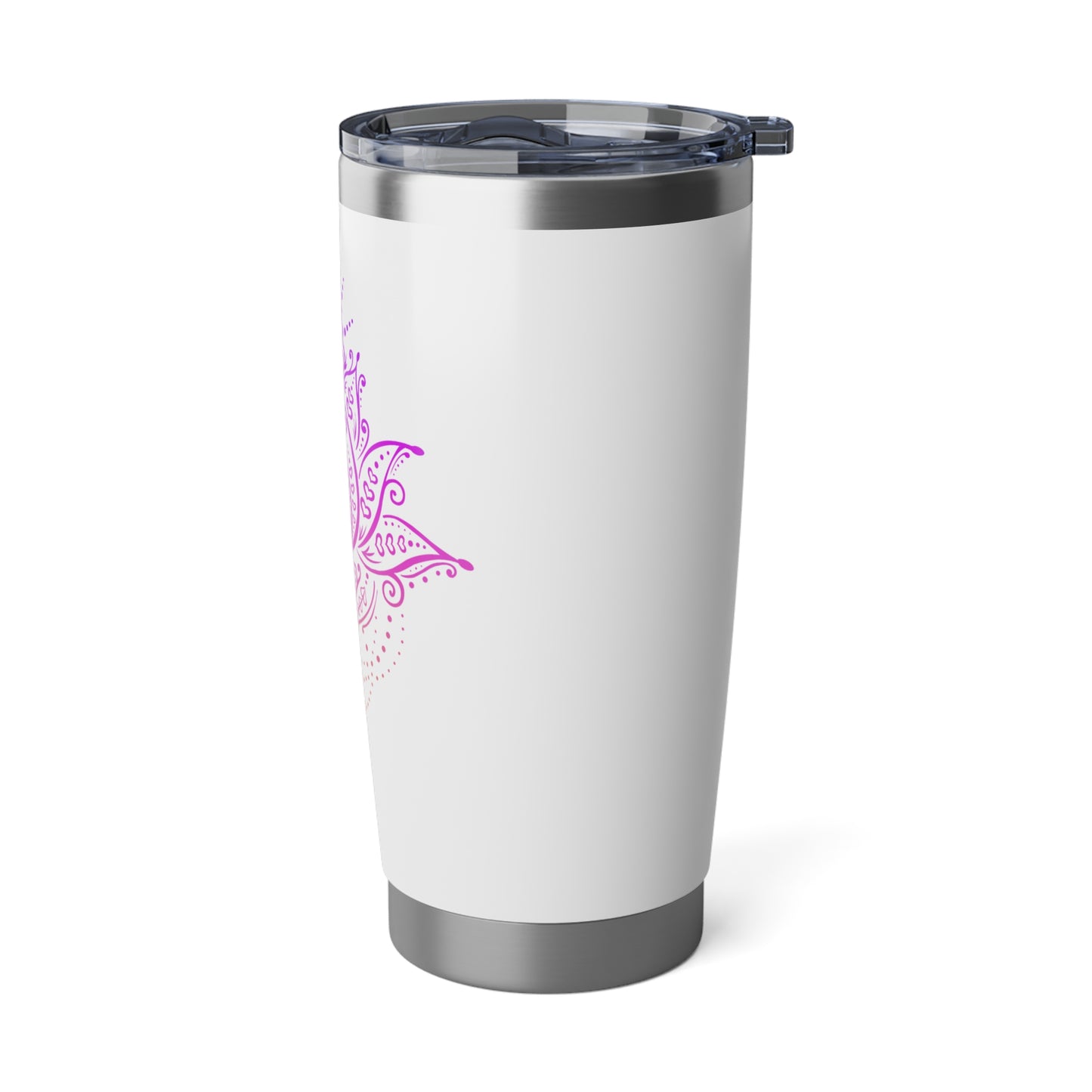 LOTUSBLUME MONDHPHASEN • Pink Rosa Kunstdruck Handgezeichnet • Thermo-Reisebecher XL • 590 ml • Tumbler Vagabond