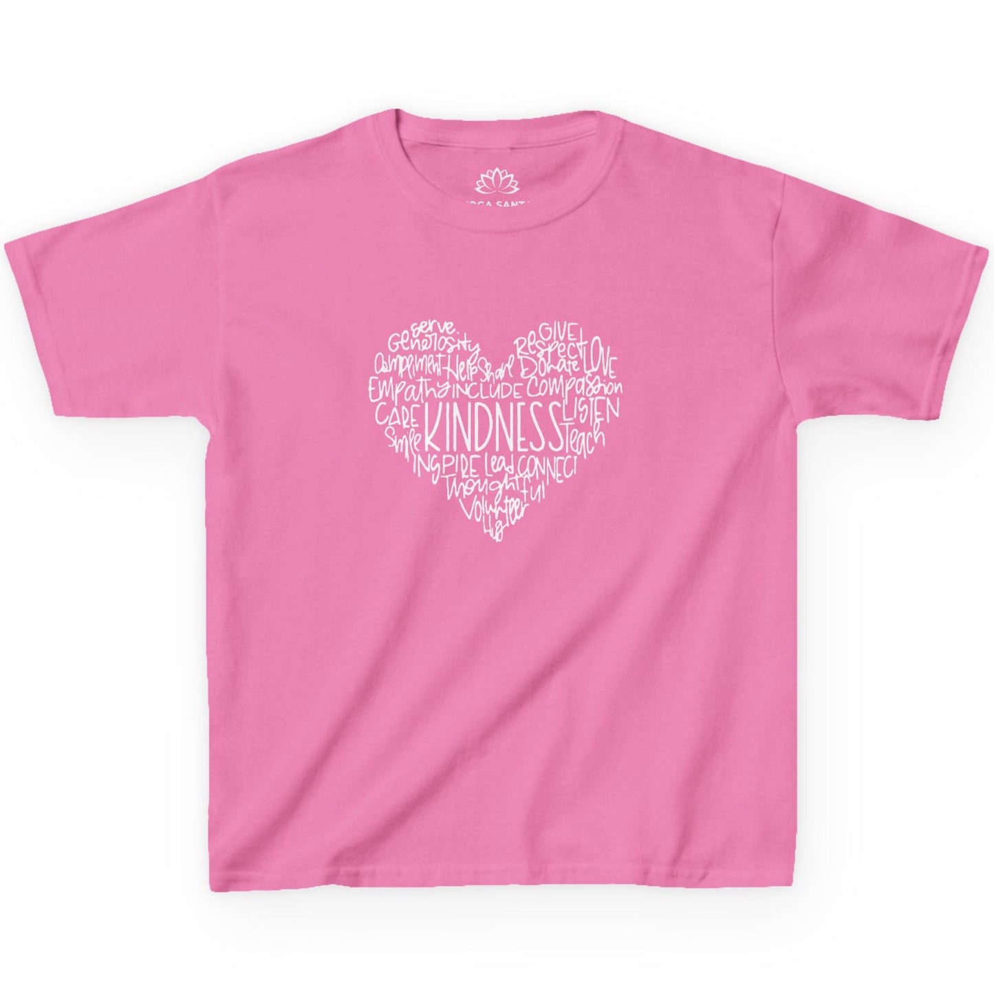 KINDNESS HERZ • LIEBESBOTSCHAFT LIEBESNACHRICHT SPRUCH HERZCHEN PRINT • Oversize Kinder T-Shirt Mädchen Jungen • BIO Baumwolle 🌿