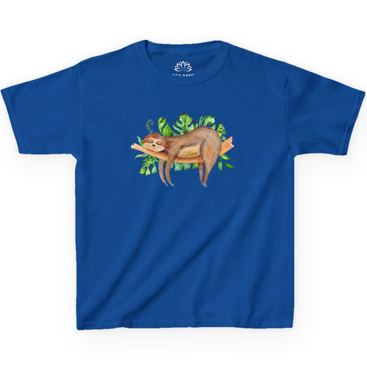 FAULTIER NIEDLICH SÜß COMIC ZEICHNUNG • Oversize Kinder T-Shirt Mädchen Jungen • BIO Baumwolle 🌿